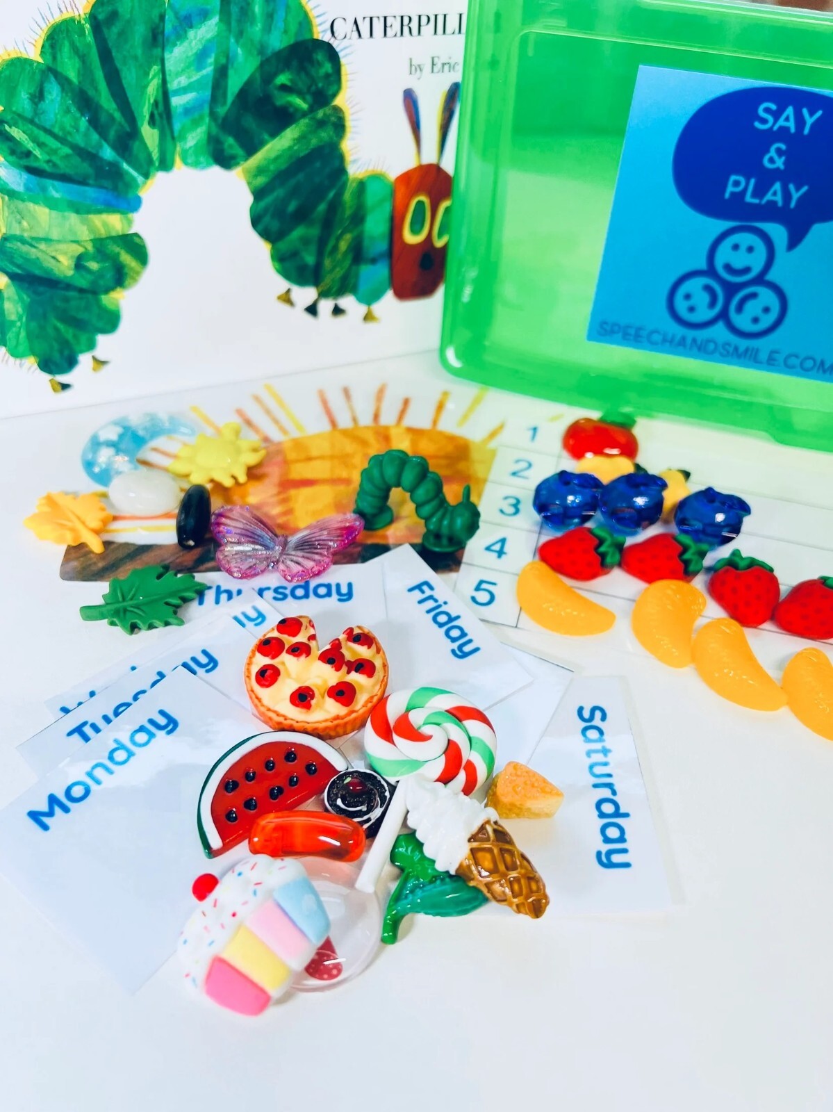 Say and Play Very Hungry Caterpillar Book Story Objects Kit Book Not Included