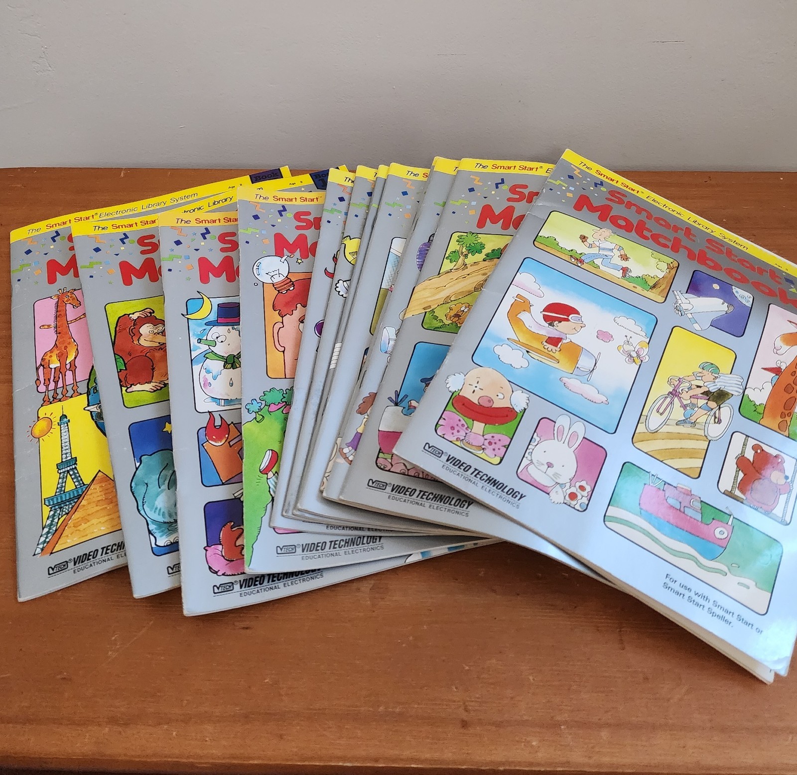 Vintage 1993 VTECH Smart Start Basic EDUCATIONAL Learning TOY + Cards & Books
