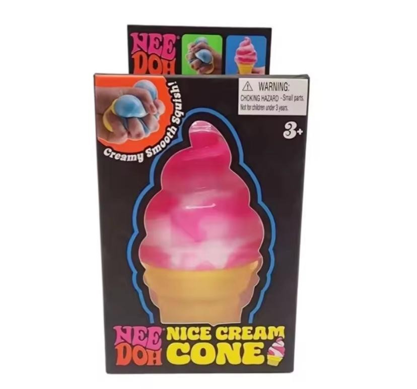 NeeDoh NICE CREAM CONE Ice Cream Squishy Toy 2026 NEE DOH Stress Ball