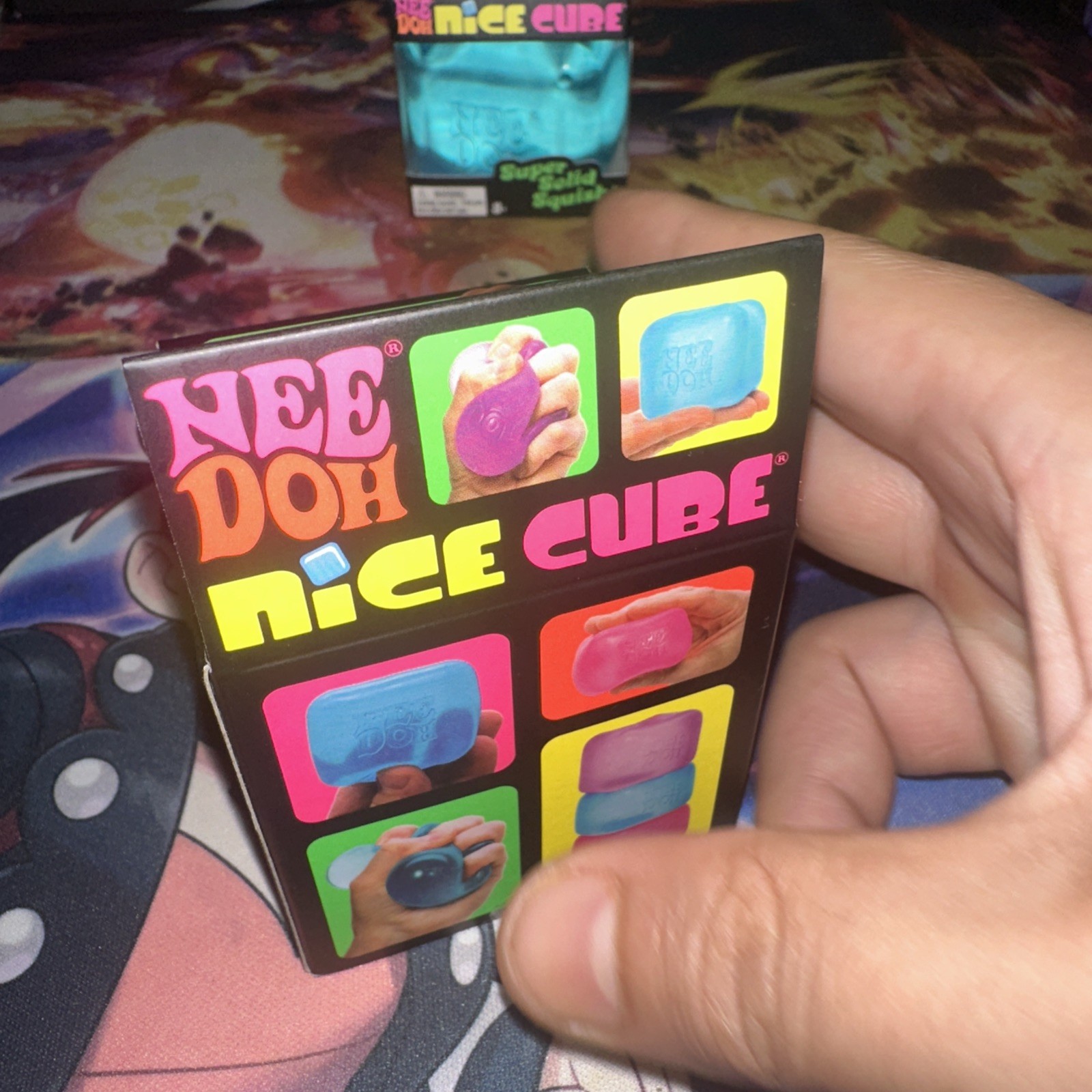 NeeDoh Nice Cube – Super Solid Squish! (Blue) – Brand New/Factory Sealed!