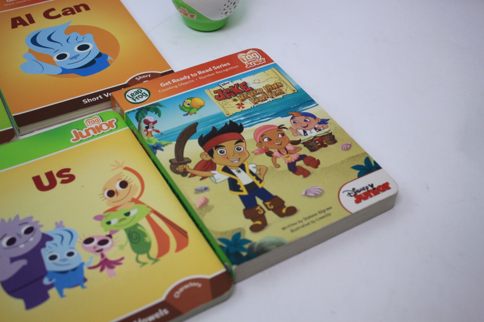 Leapfrog Tag Junior with 5 – Hardback Books – US – AI Can – The Tub – Jake