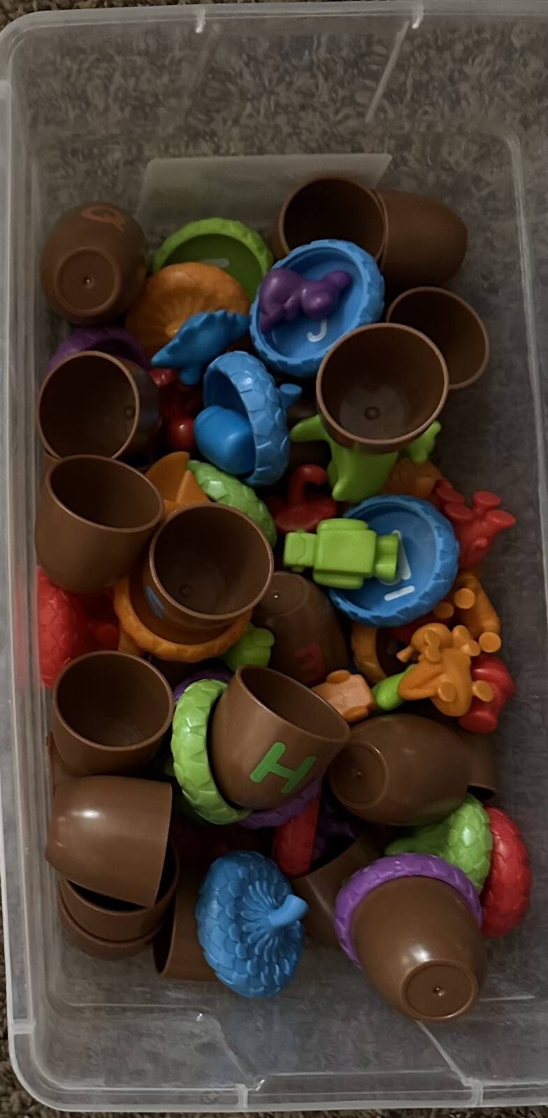 Learning Resources Alphabet Acorns Activity Set 100% Complete 78 Pieces