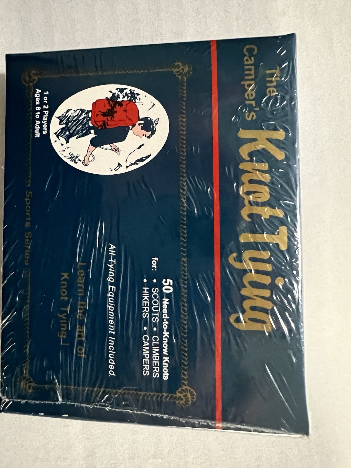 VINTAGE 1985 The Camper’s Knot Tying Kit- 50 Need-to-Know Knots Set NEW IN BOX