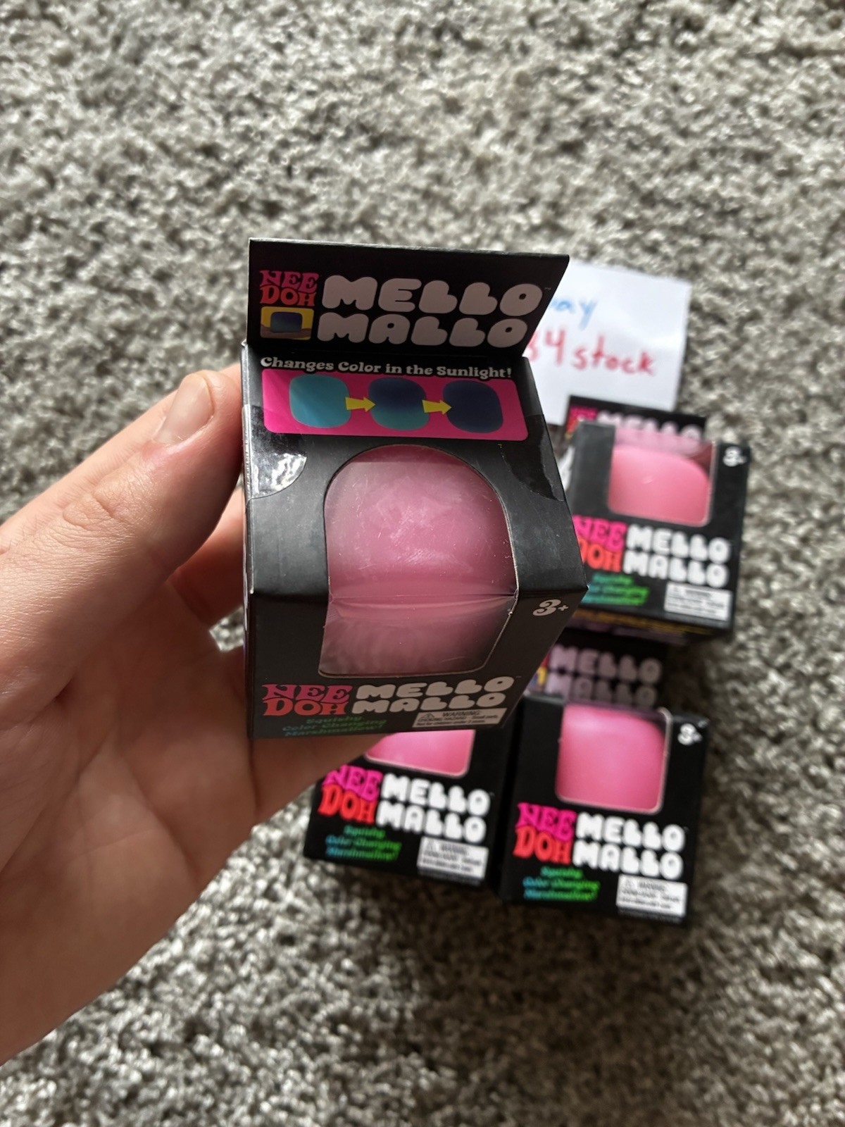 NeeDoh Mello Mallo Color Changing Marshmallow AUTHENTIC (PINK COLOR) ✅