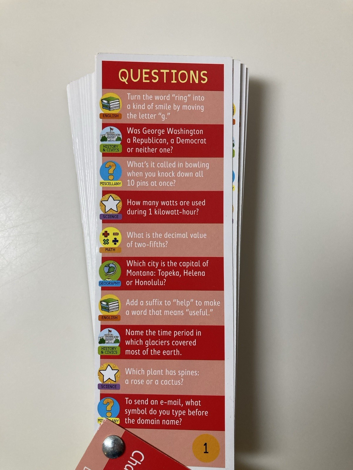 Brain Quest Grade 5 Ages 10-11 Revised 4th Edition Deck 1 & 2 2012 Workman Pub.