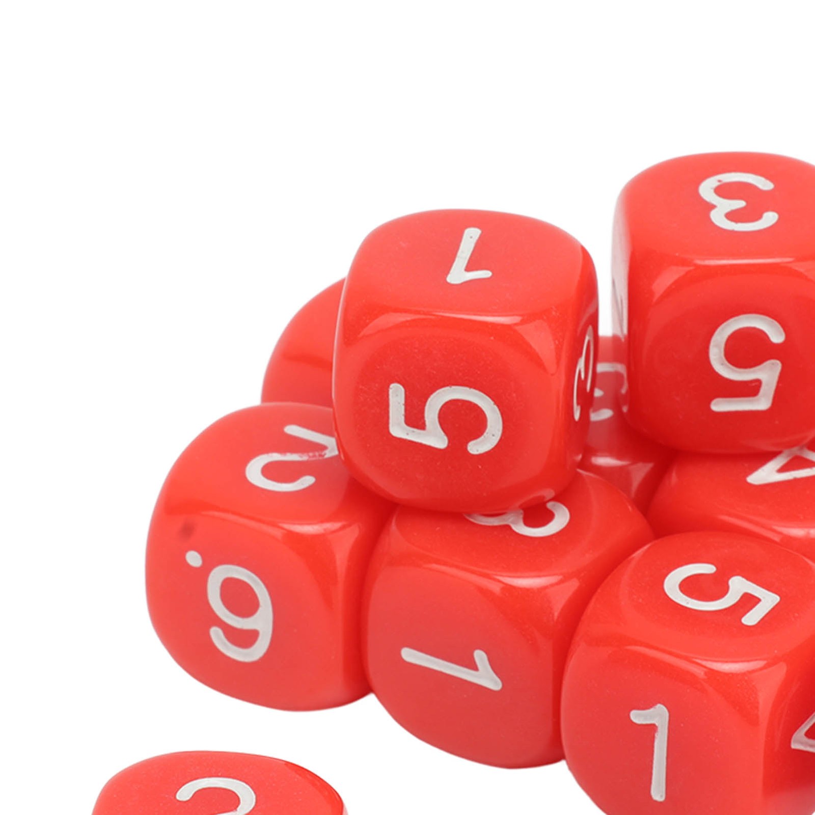 20PCS 6 Sided Board Game Dice Durable Learning Aid For Teaching