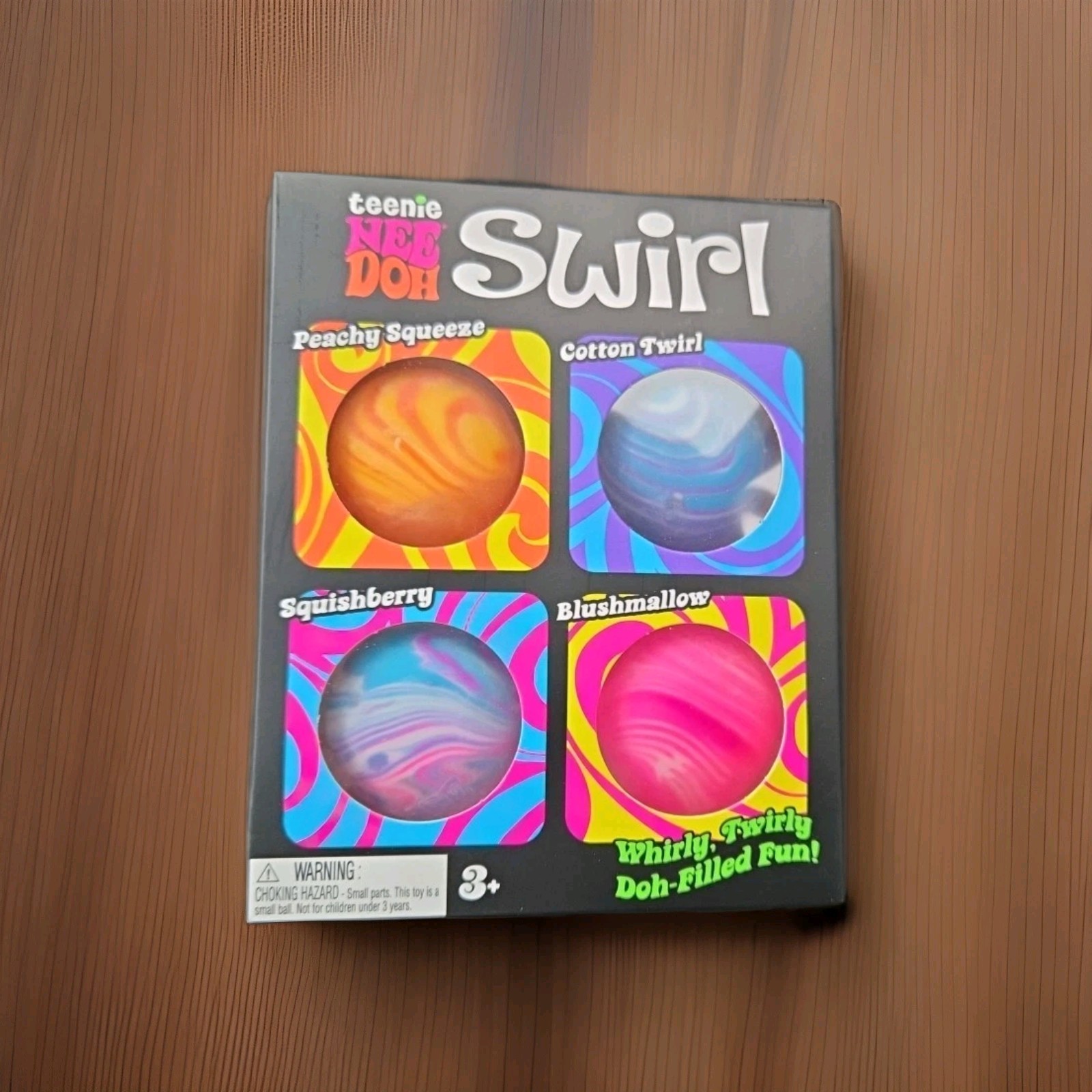 NeeDoh Teeny Swirl 4 Pack Squishy Fidget Toy Stress Balls Sensory Toy NEW