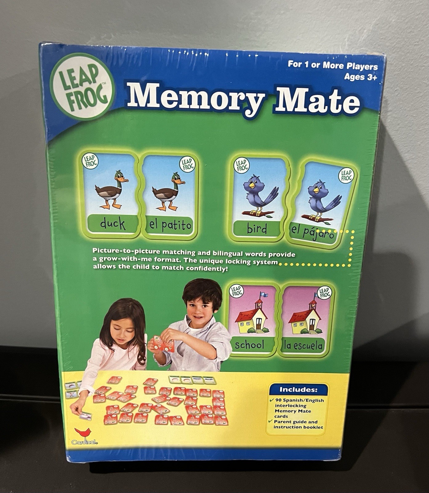 LeapFrog Memory Mate Bilingual English Spanish Matching Game Sealed 2006