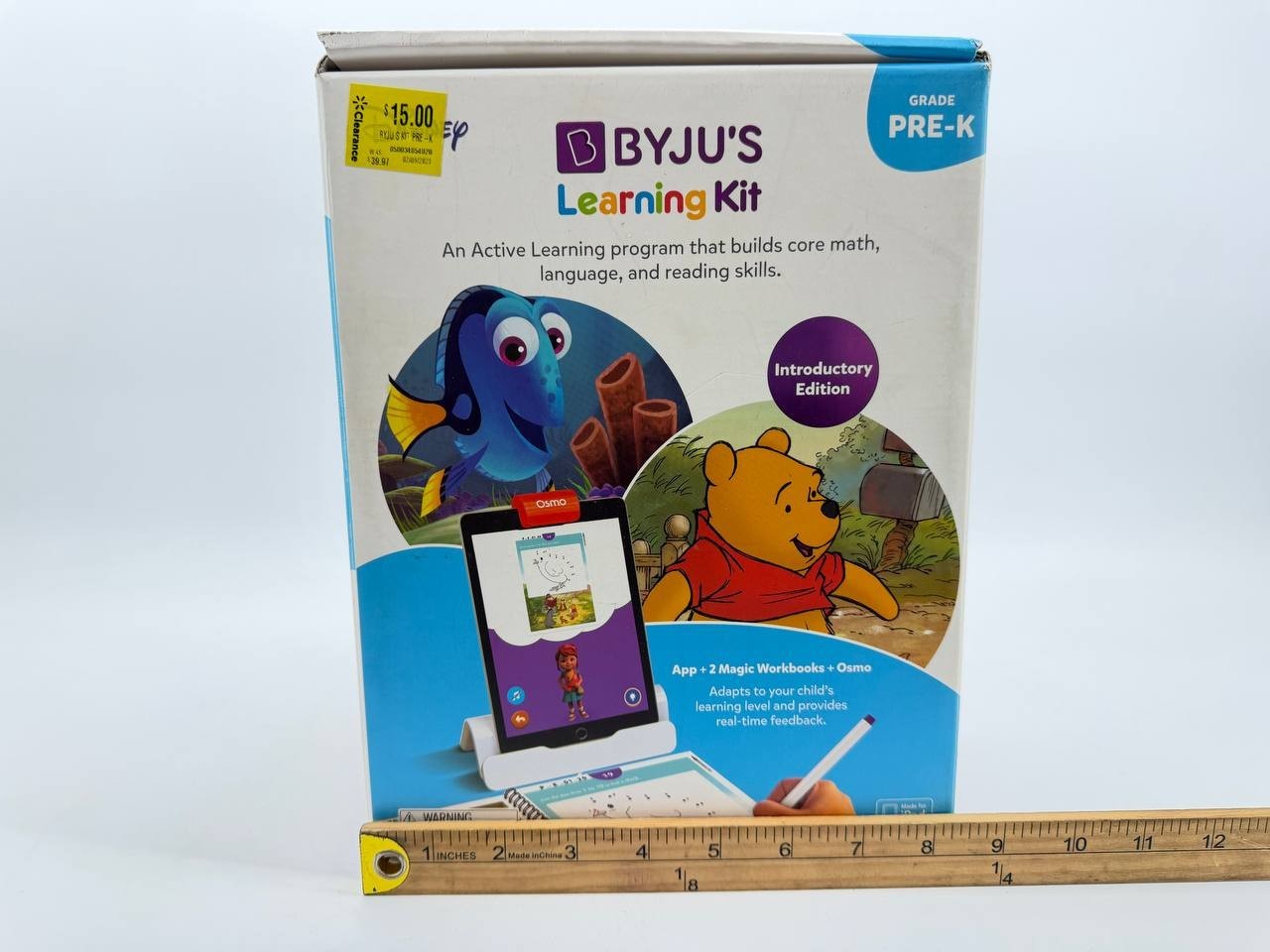 BYJU’S Disney Learning Kit Pre-K Osmo Educational Set New 2lb