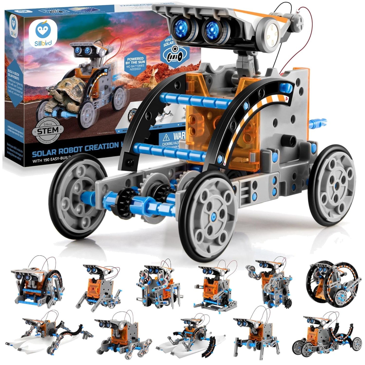 Build 12 Models with Our Solar Robot Kit | STEM Gift for Creative Kids 8-13