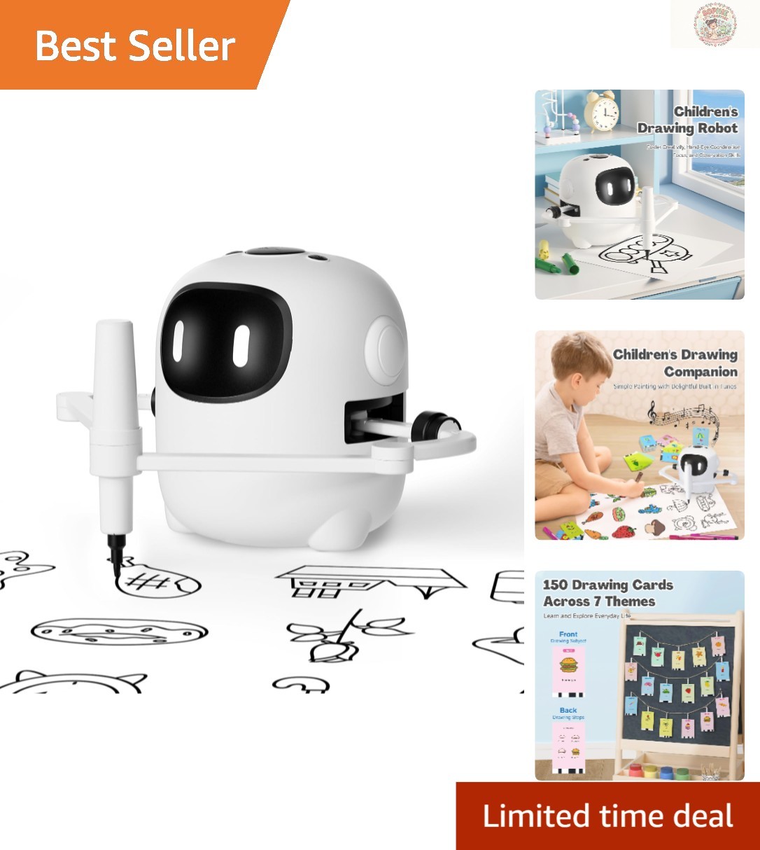 Educational Drawing Machine for Kids – Voice-Controlled & 150 Creative Cards