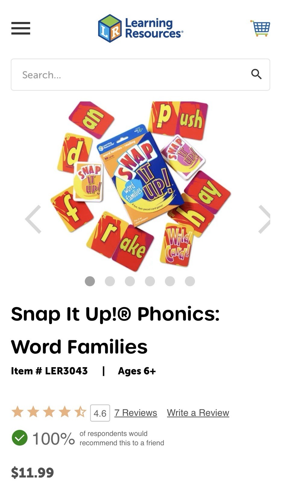 NEW Learning Resources Snap It Up Math & Reading Card Games 2 Pack Phonics