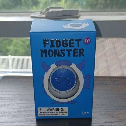 J’adore Fidget Monster Tactile Sensory Toy, Ages 3+ (3-4 Years), Blue Box