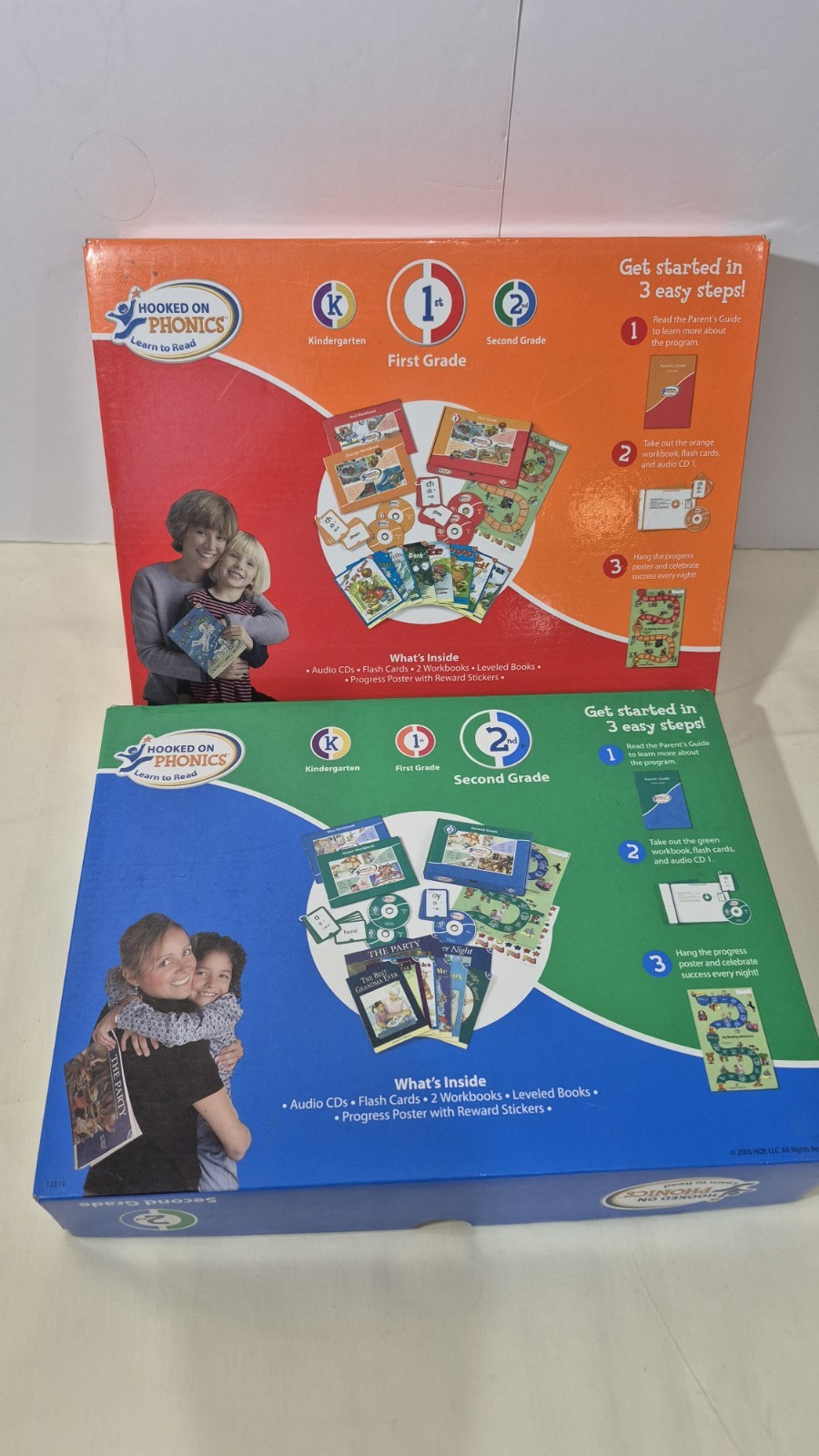 2005 Hooked On Phonics 1st Grade 2nd Grade HOP Learn to Read CDs for homeschool