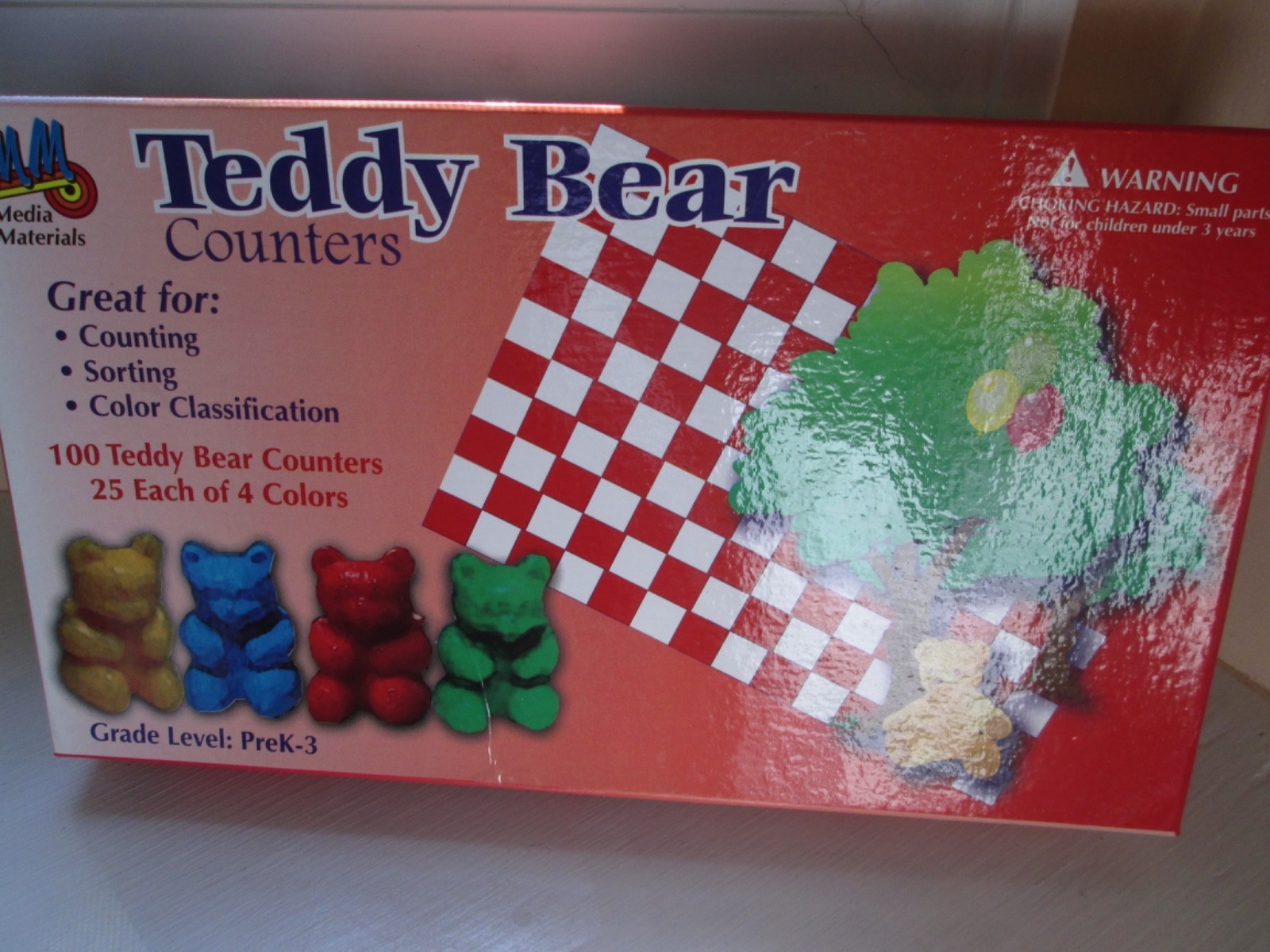 Teddy Bear Counters by Media Materials 99 Pieces, Math Manipulatives