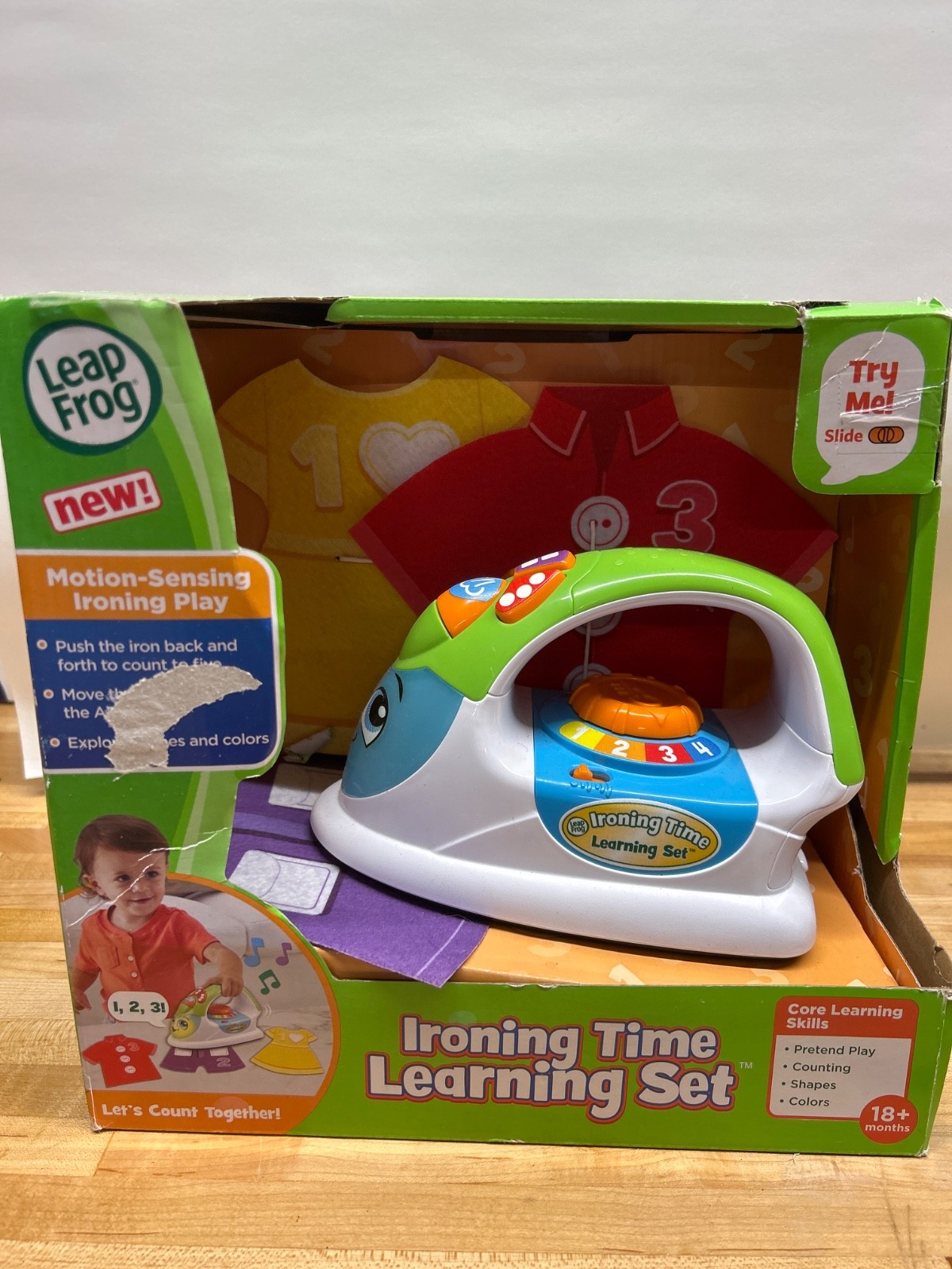 NWT LeapFrog Ironing Time Learning Set, Pretend Play, Teaches Colors, Shapes