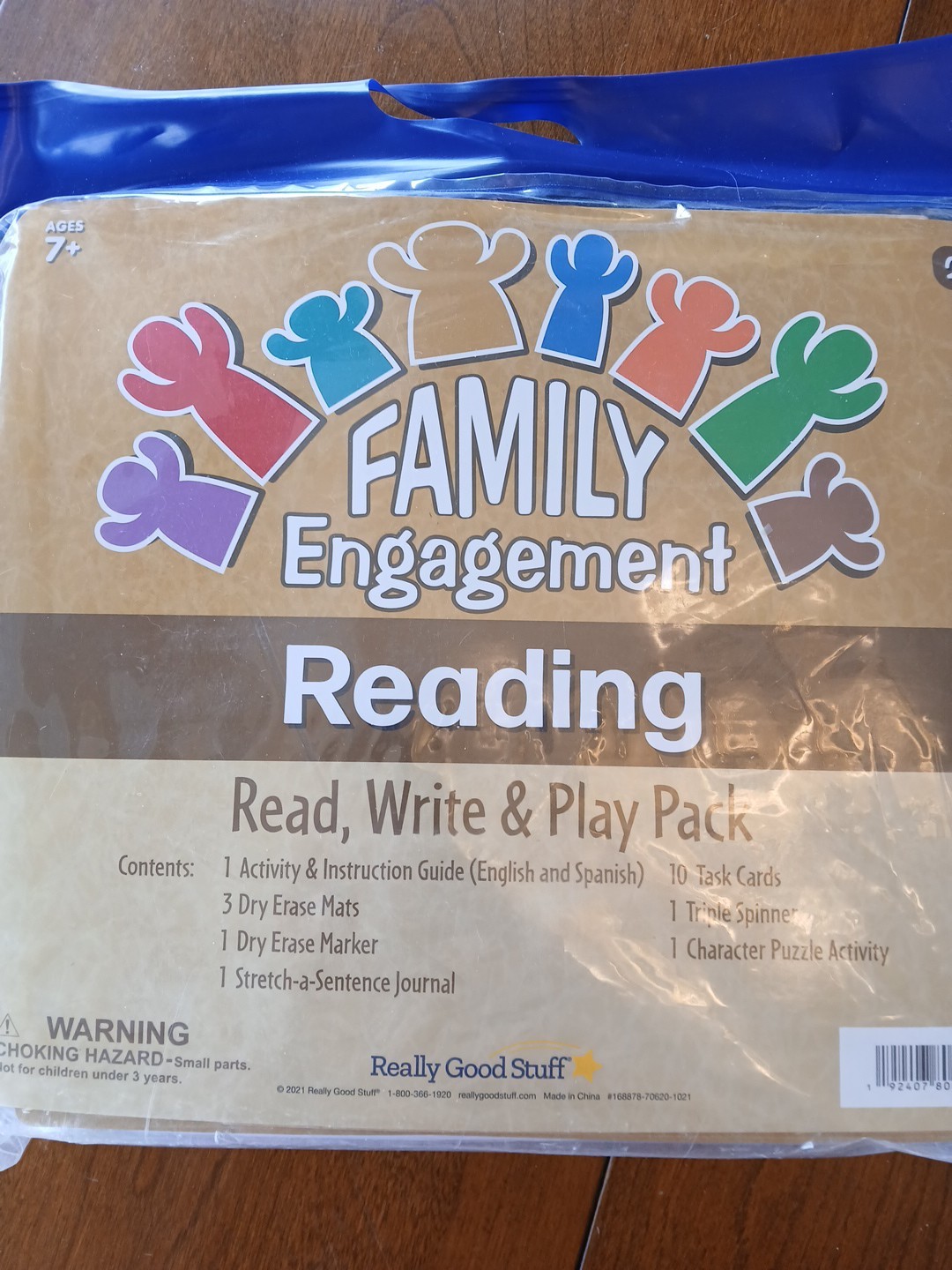 Really Good Stuff Family Engagement Reading, Write, and Play Pack PRE K And 2