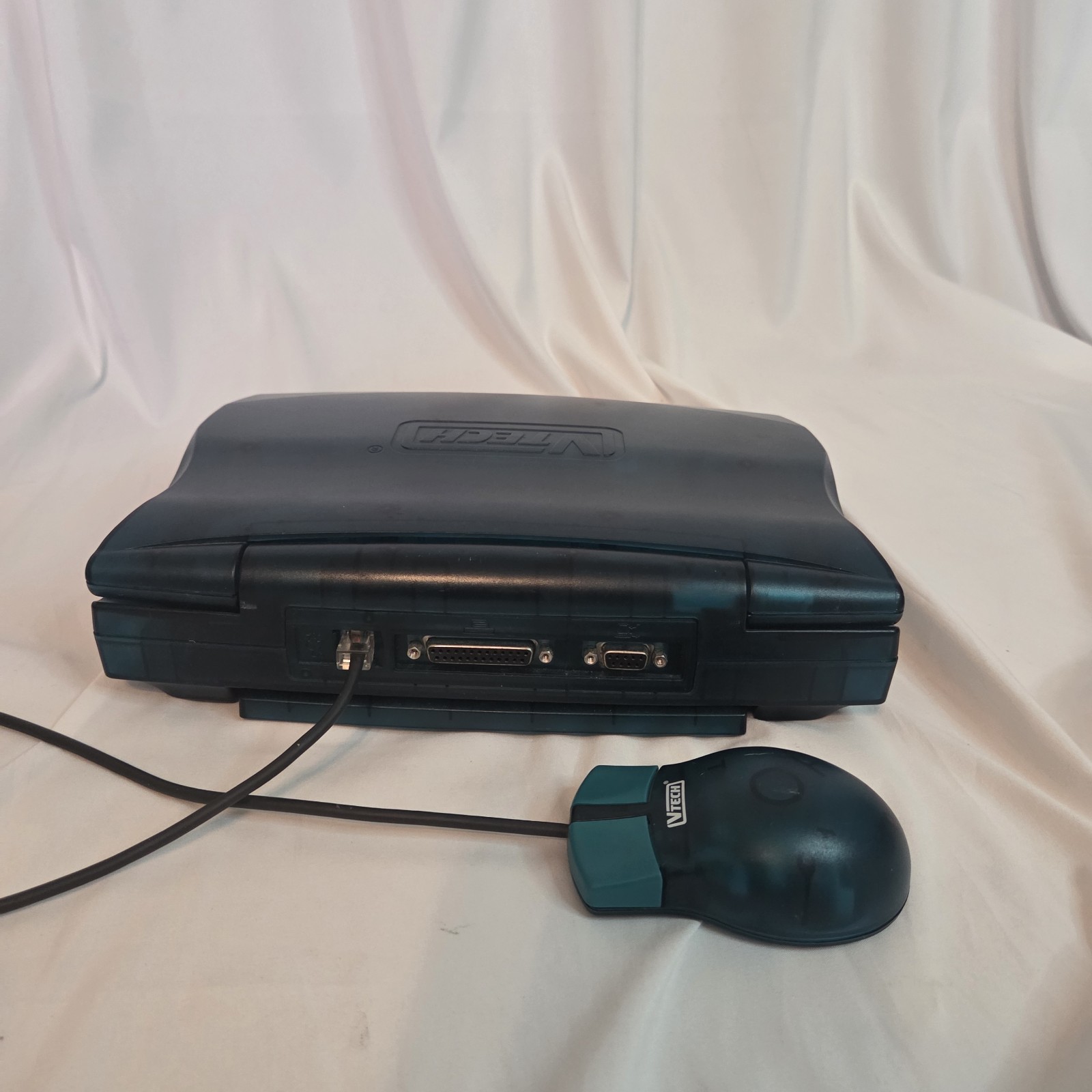 Vintage VTECH EP E-Power Kids Laptop – Translucent Teal Green W/ Mouse Tested