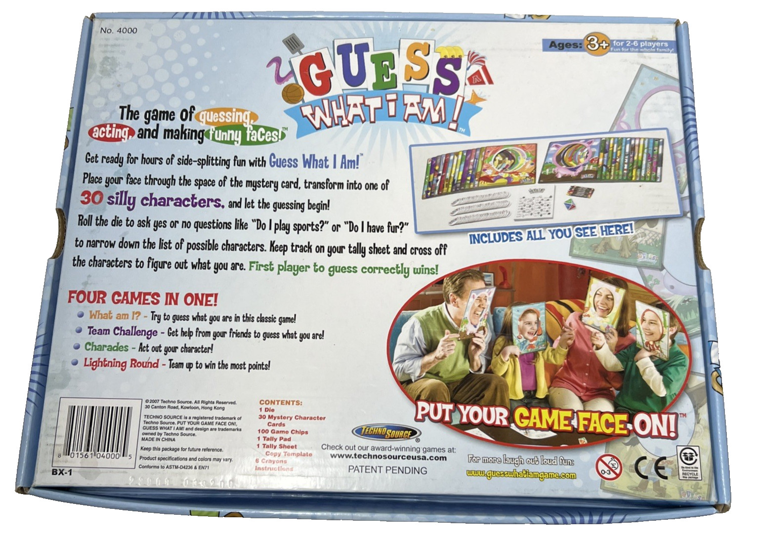 NEW Guess What I Am! Game by Techno Source 2007 Ages 3+ iParenting Media Award