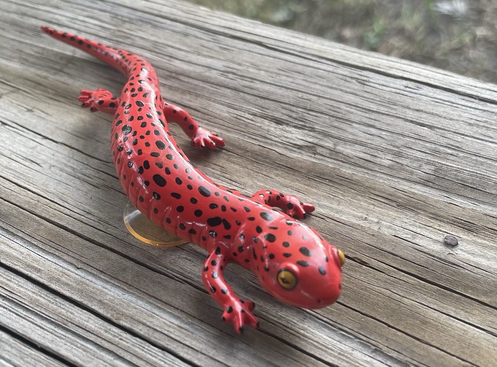Red Salamander 1995 Safari Ltd Vintage Rubber Toy Figure Tennessee Aquarium Cute