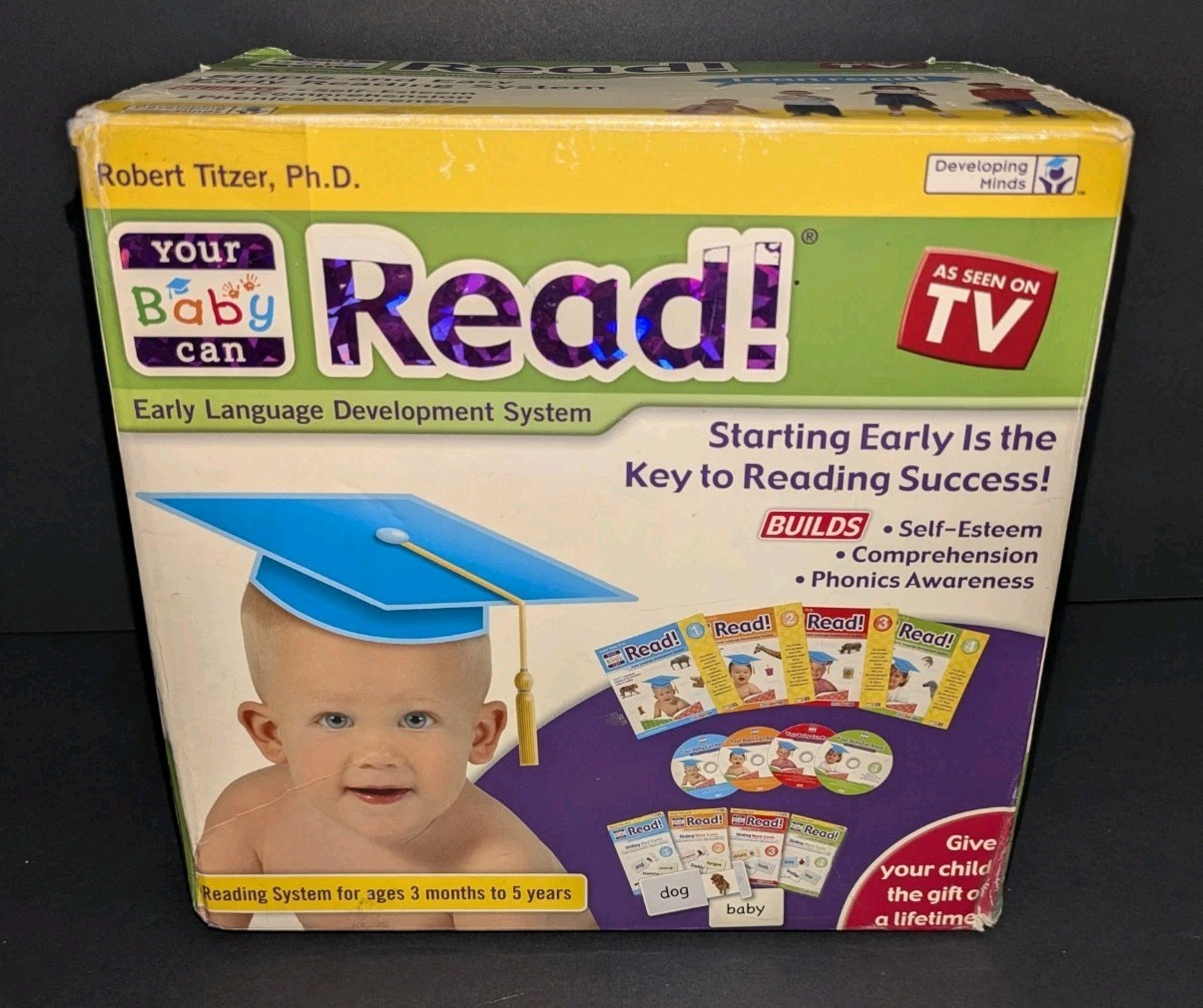 Your Baby Can Read As Seen On TV 3 Months-5 Years Robert Titzer Early Language