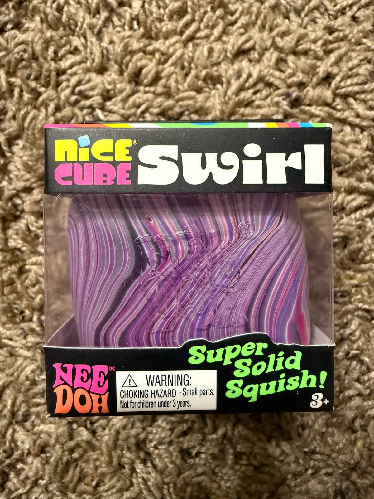 Schylling – NeeDoh Nice Cube Swirl 🔥Viral🔥 Sensory Squish Toy
