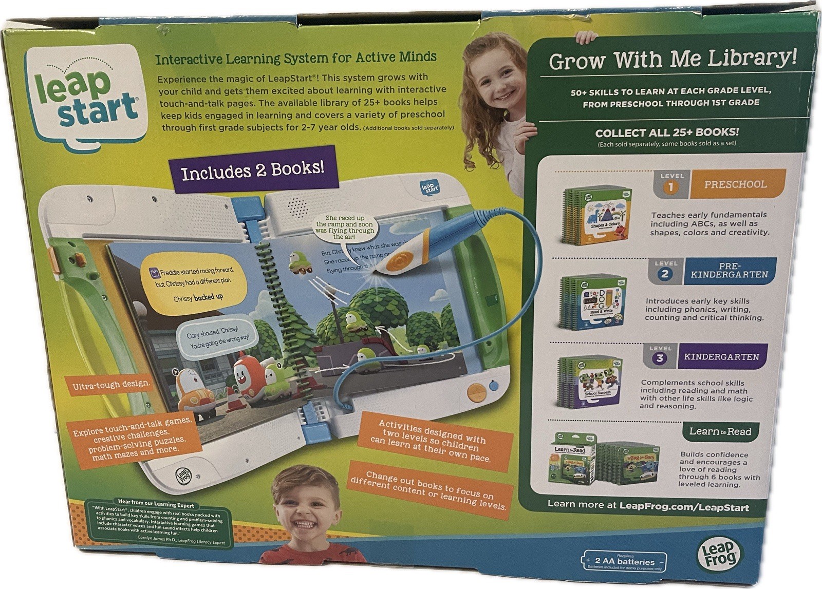Leap Frog Leap Start Age 2-7 Learning Success Bundle Green Touch & Talk – EUC!