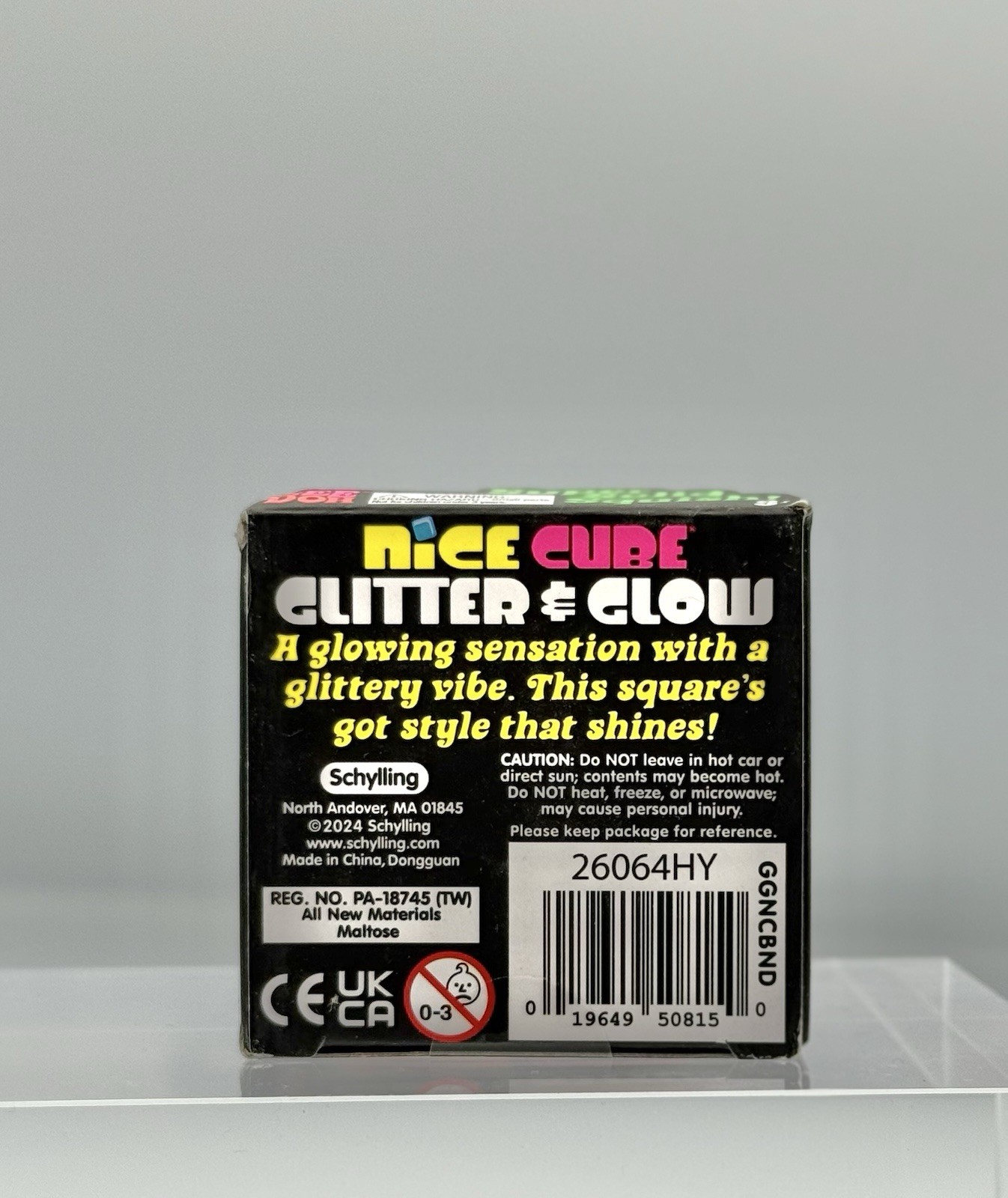 Blue and Purple NeeDoh Nice Cube Glitter and Glow – Authentic and New in box