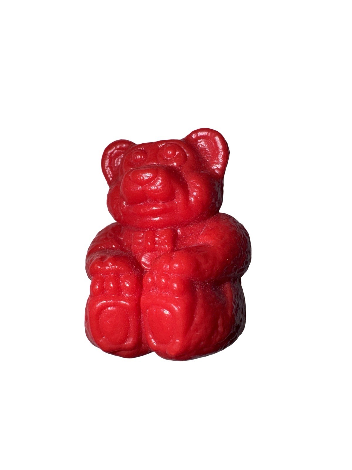 Vintage Teddy Bear Counters Red Plastic Math Manipulatives Bingo Lot 7