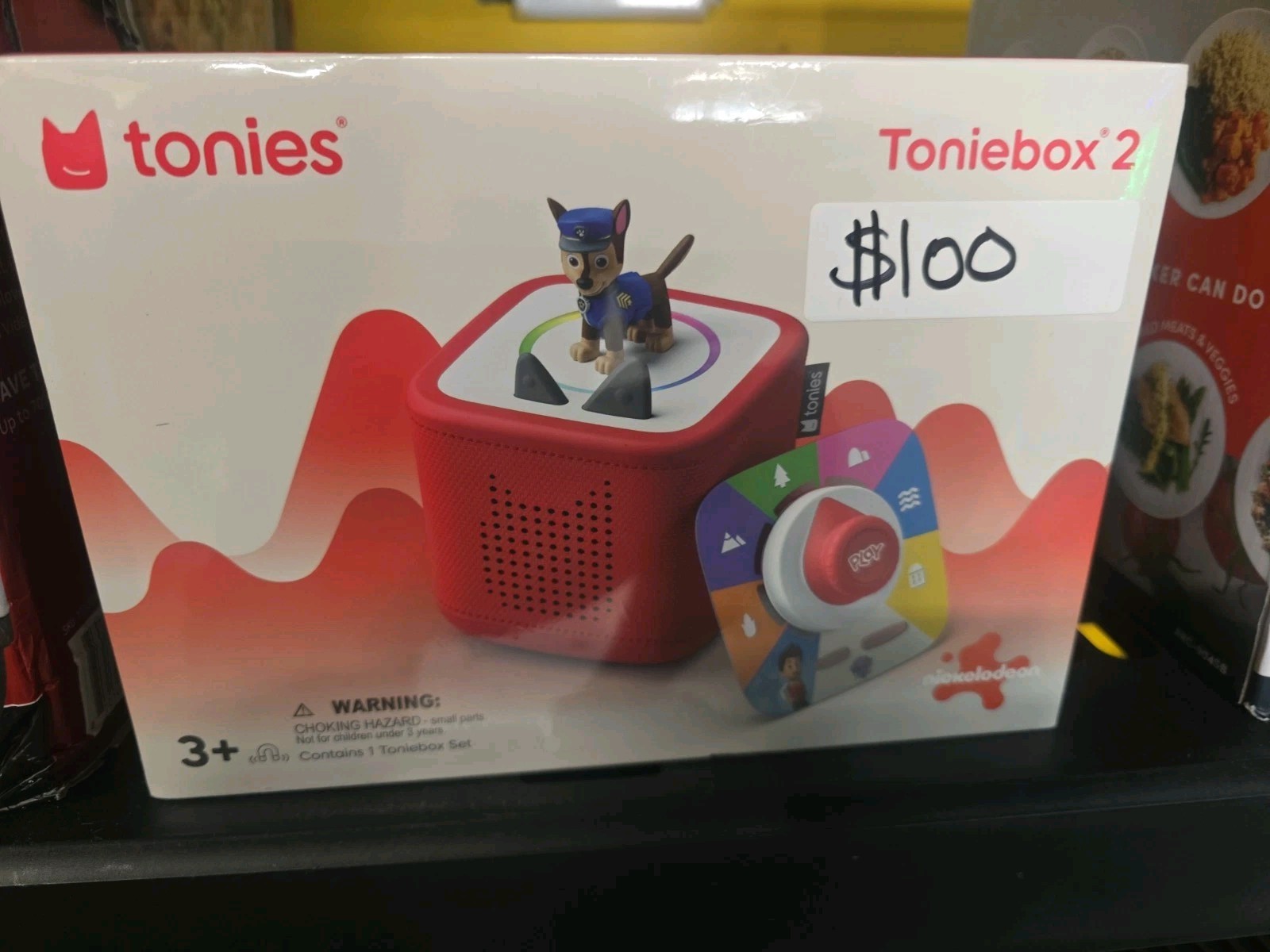 Tonies PAW Patrol Chase Toniebox 2 Audio Player Play Set – Sunset Red Toddler 3+