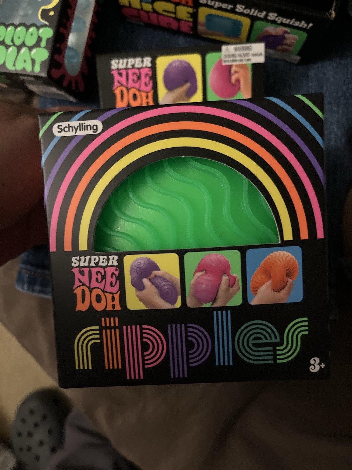 Ripples NeeDoh green and orange XL set of 2