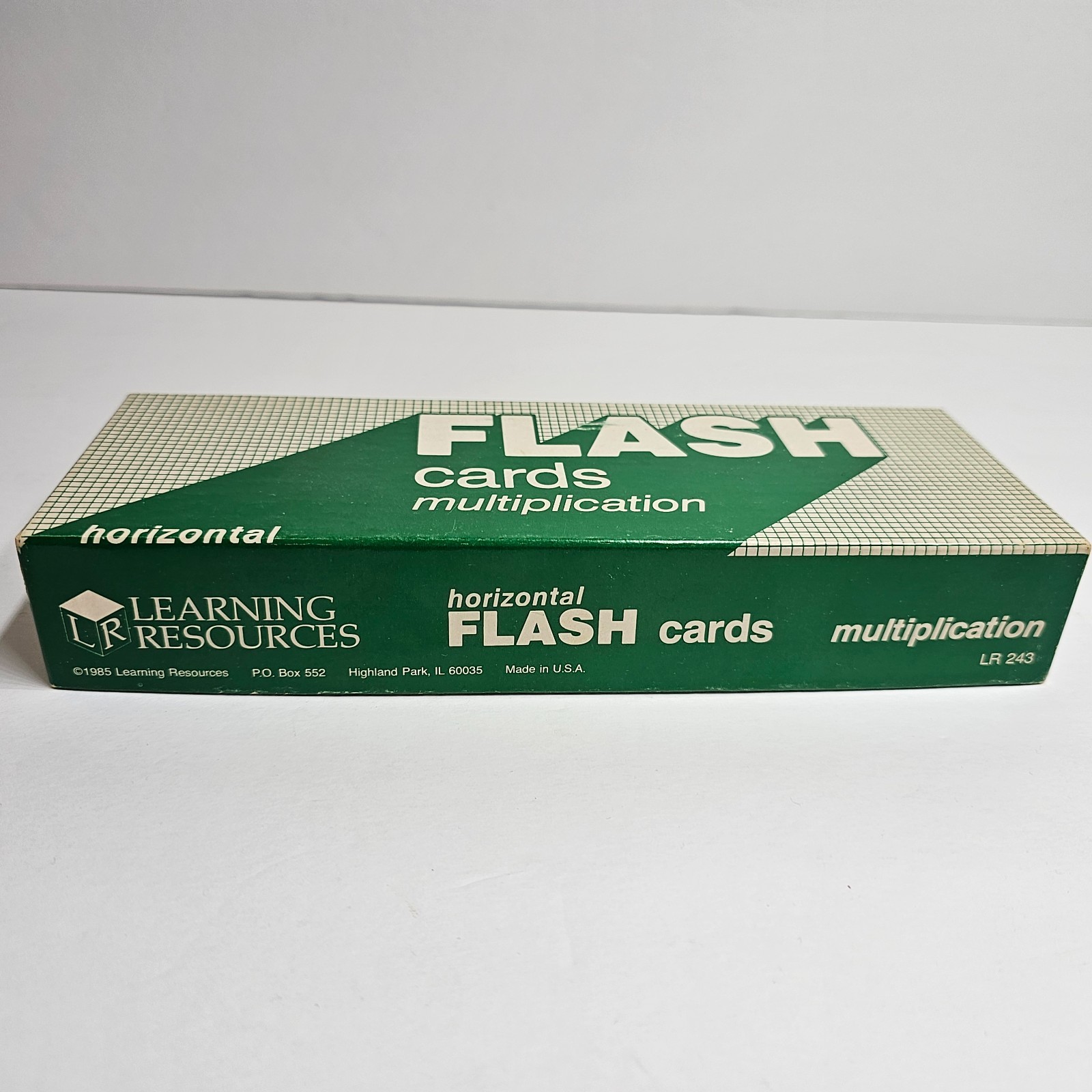 Learning Resources Multiplication Flash Cards Large Print Horizontal 1985 Vtg
