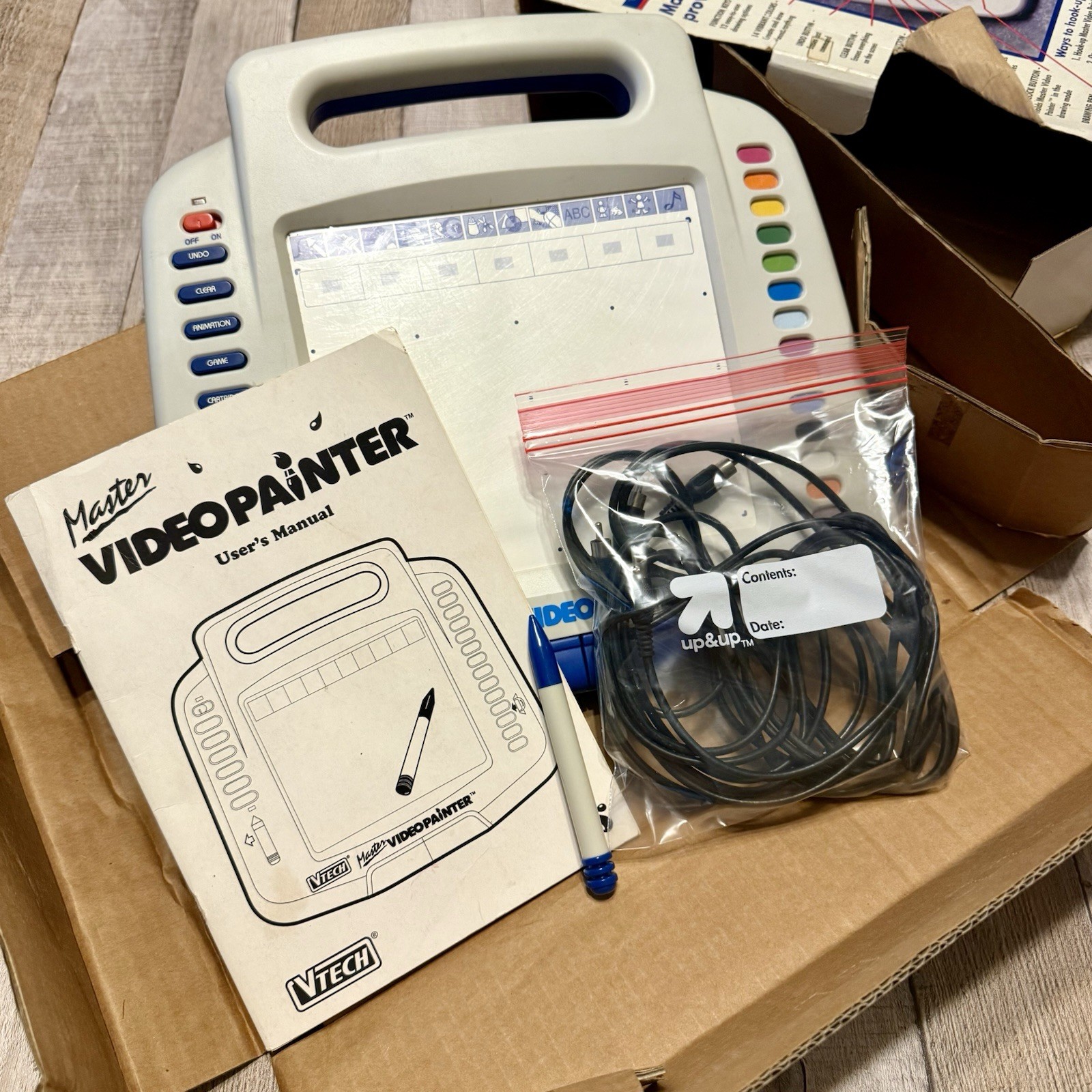 Vintage VTech Master Video Painter In Box Stylus Cord Manual Very Nice