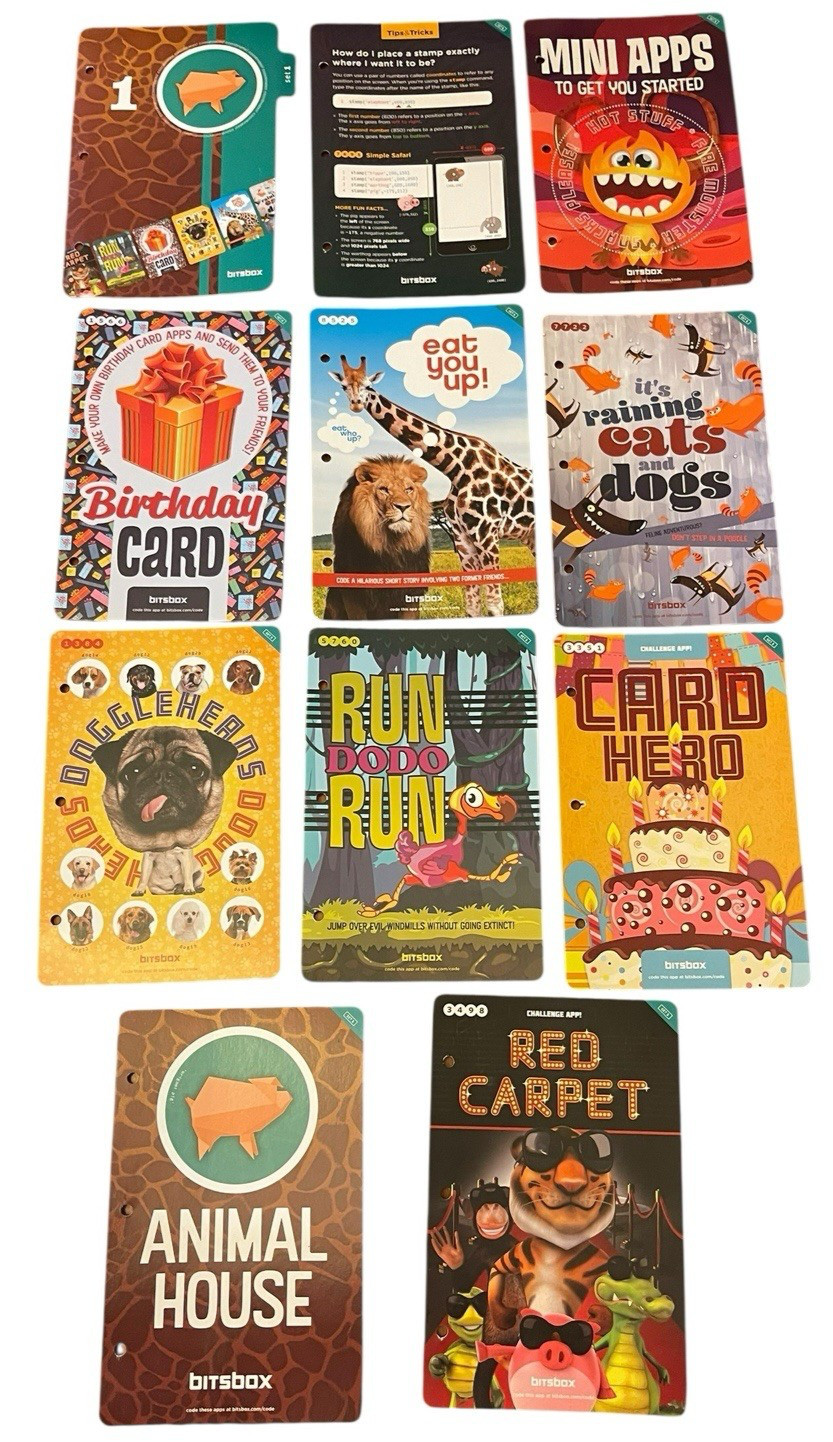Bitsbox Coding – Apper Keepers With Levels 1-18 Guides Cards Stickers Homeschool