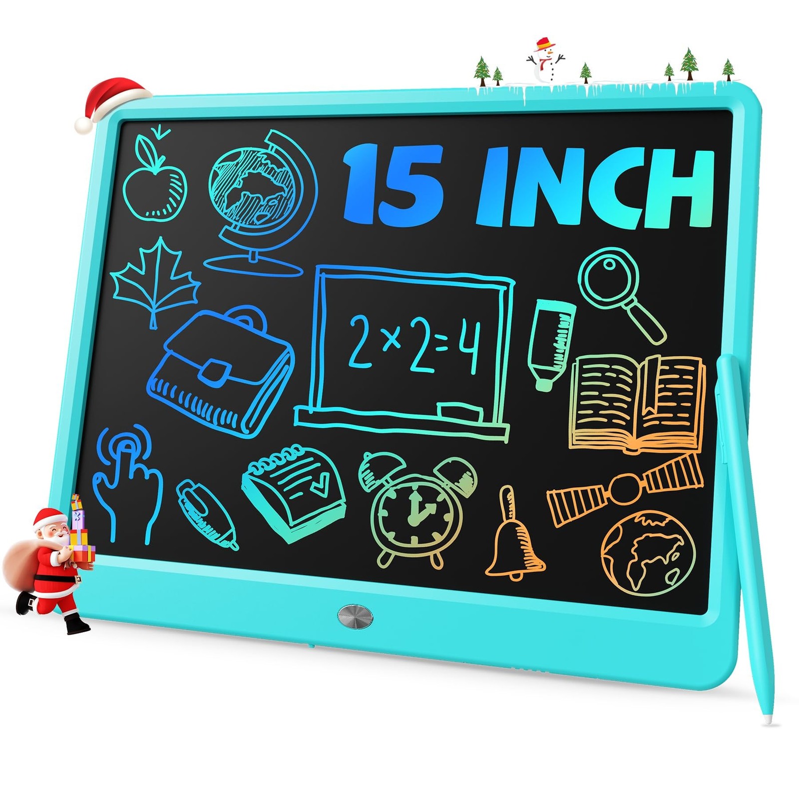 TEKFUN 15″ LCD Writing Tablet for Kids, Large Drawing Pad for Boys & Girls, S…