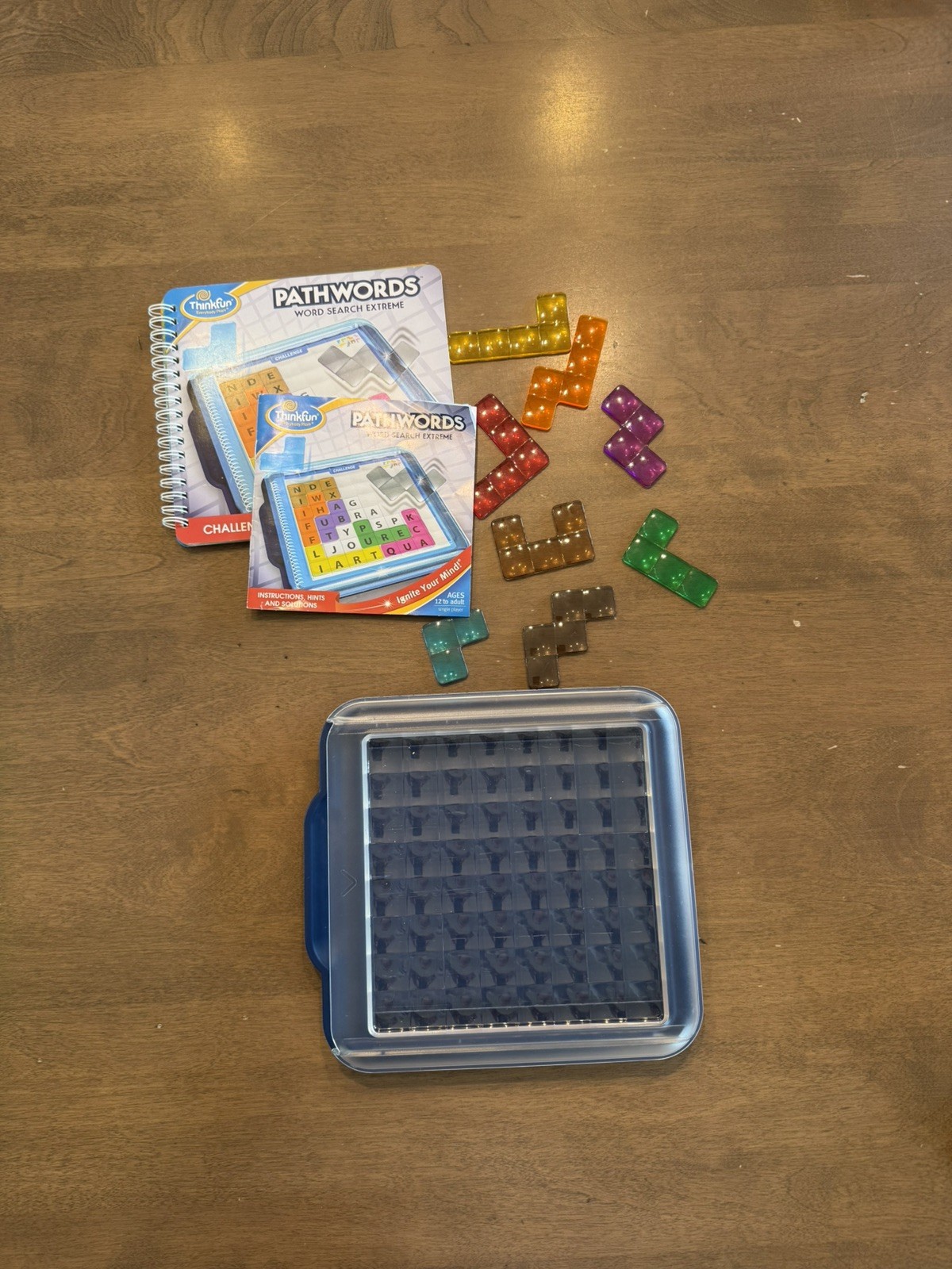 Lot 2 ThinkFun Pathwords & Jr game Word search challenges Spelling Educational