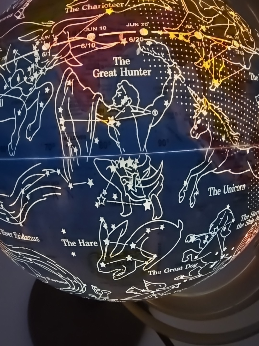SJSMARTGLOBE Globe w/ Interactive APP & LED Illuminated Constellations at Night
