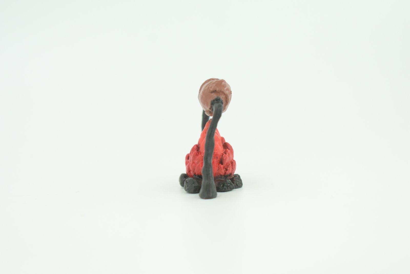 Toy Camp Fire Cooking Meat, Prehistoric Diorama Rubber 1 3/4 Inches F3143 B224