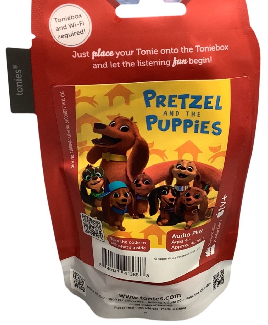 Tonies Pretzel And The Puppies Audio Play Figurine For Toniebox