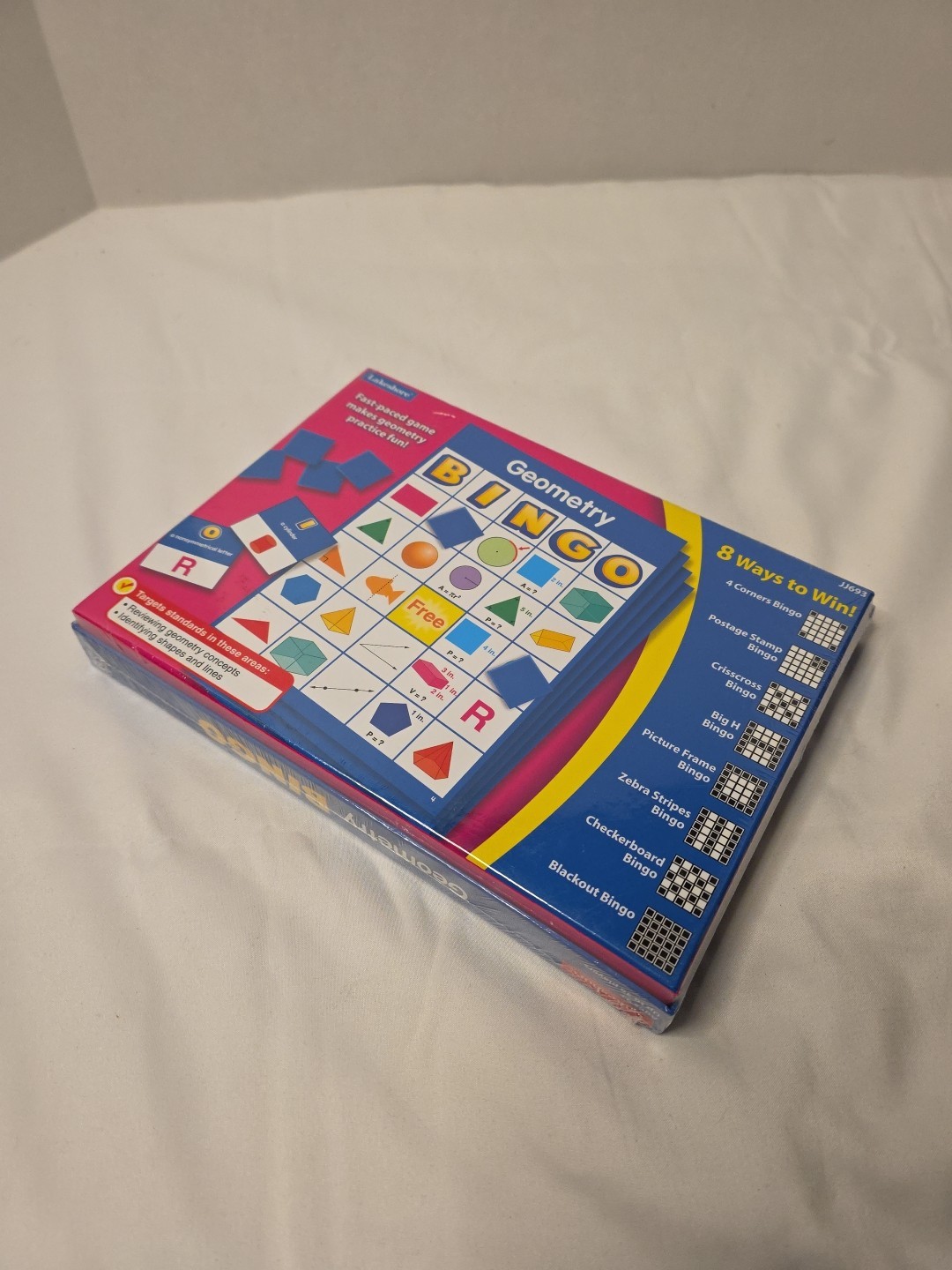 Lakeshore Geometry Bingo – Ages 9+ JJ693 Brand New Sealed