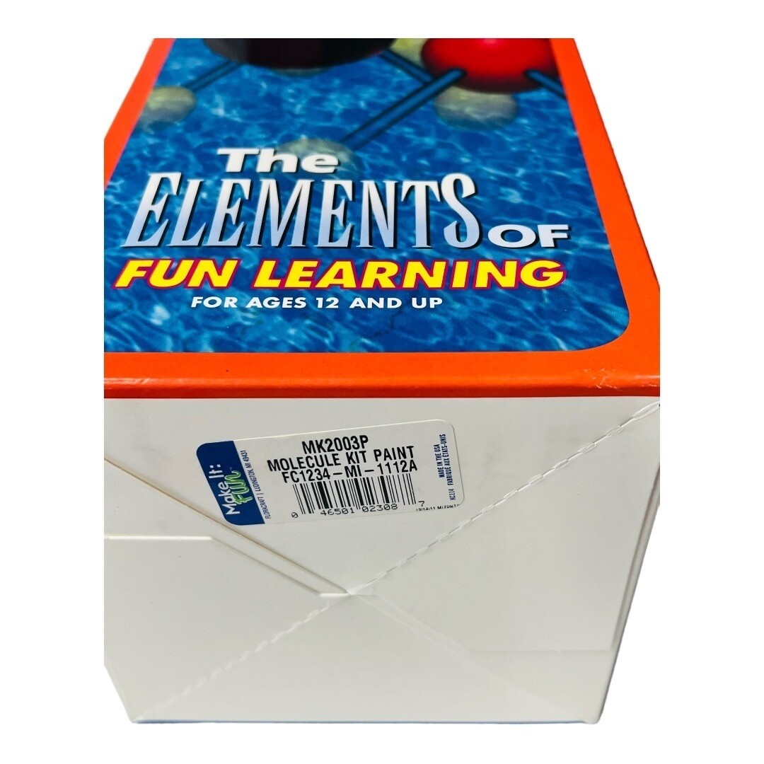 Molecule Kit~The Elements of Fun Learning Ages 12 & up~FloraCraft MK2003P L2 18