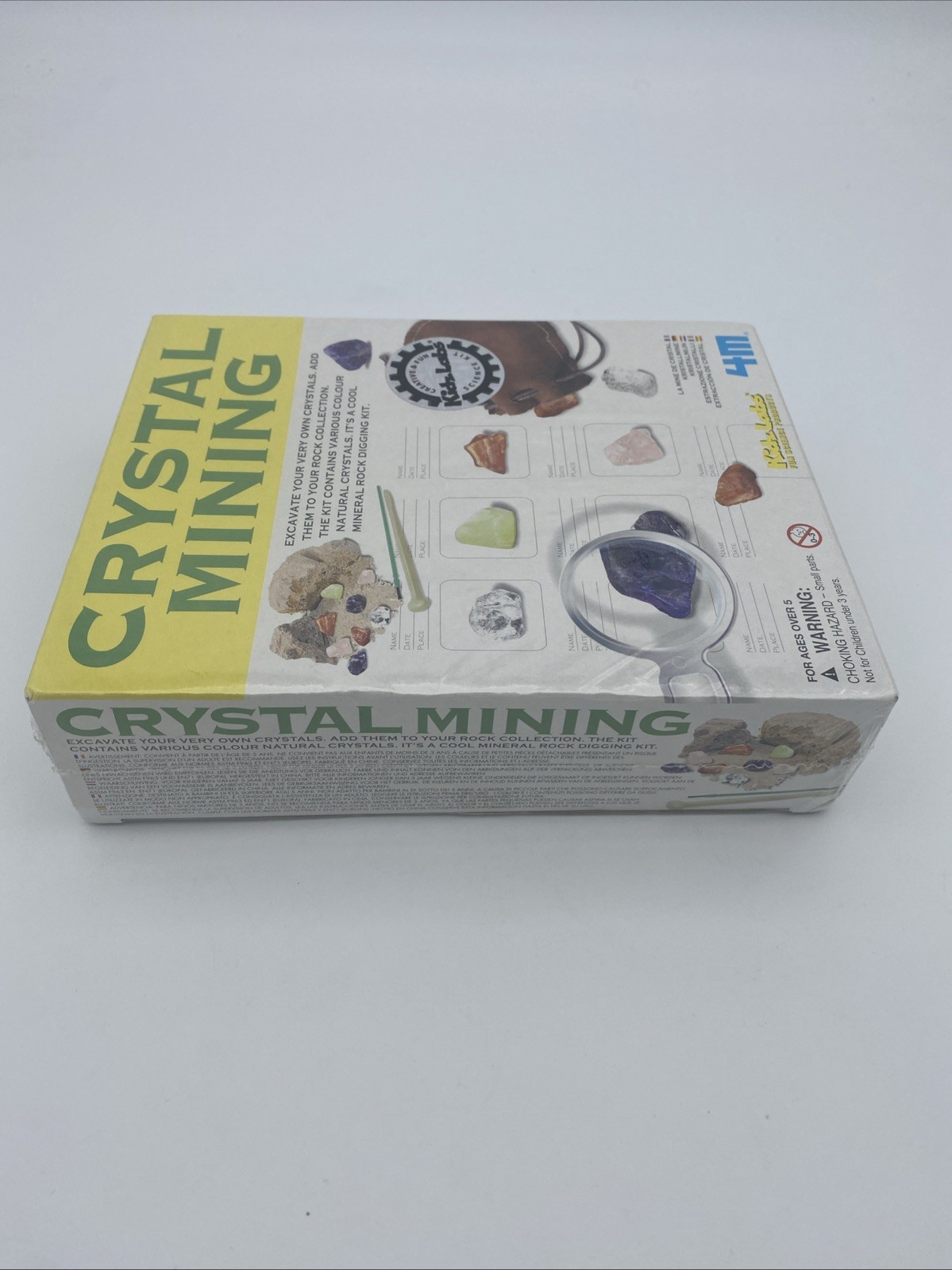 4M Kidzlabs Crystal Mining Kit – DIY Geology Science Dig Excavate ~New Sealed