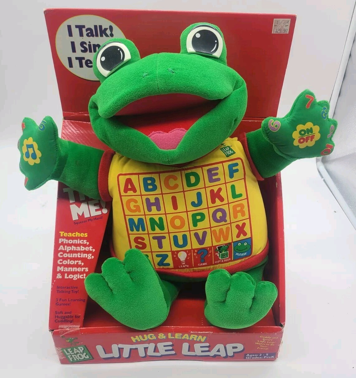 Little Leap Interactive Plush Leap Frog, Sing, Hug And Learn (Parts Or Repair)
