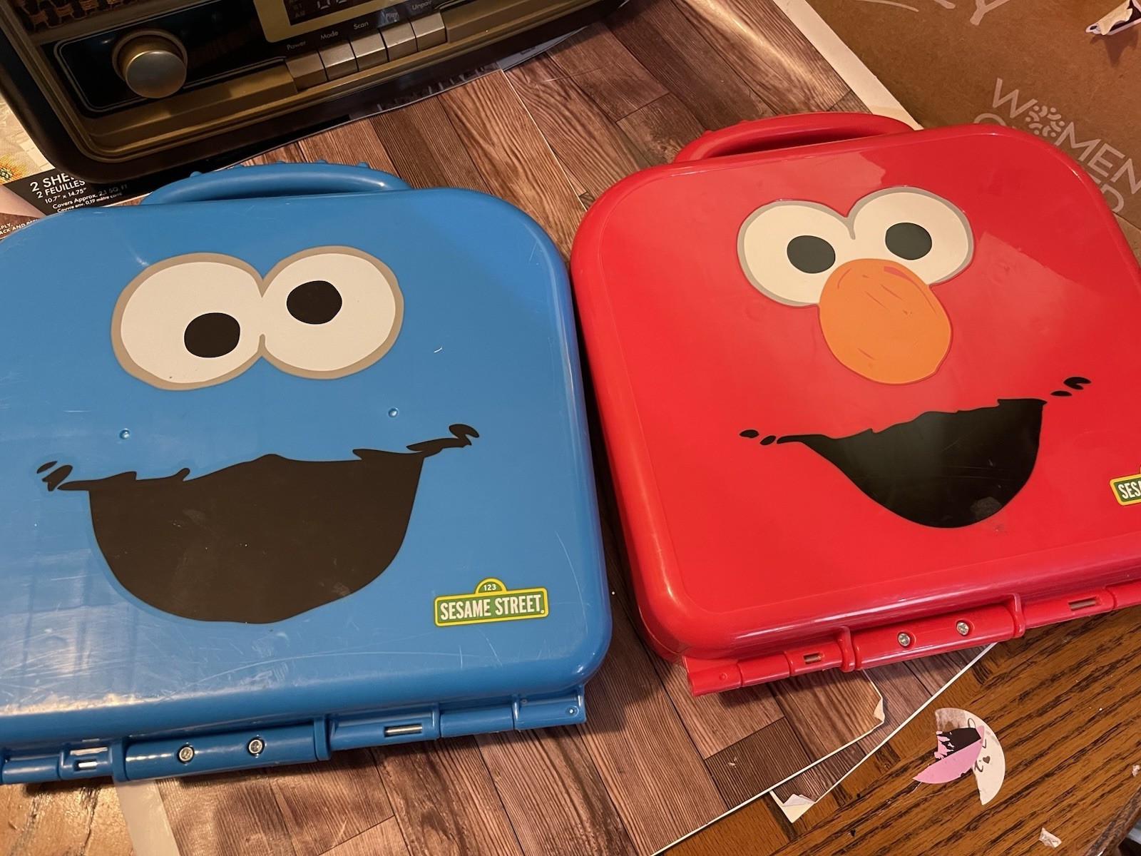 Sesame Street On the Go Cookie Monster Elmo Alphabet Number Learn Case COMPLETE