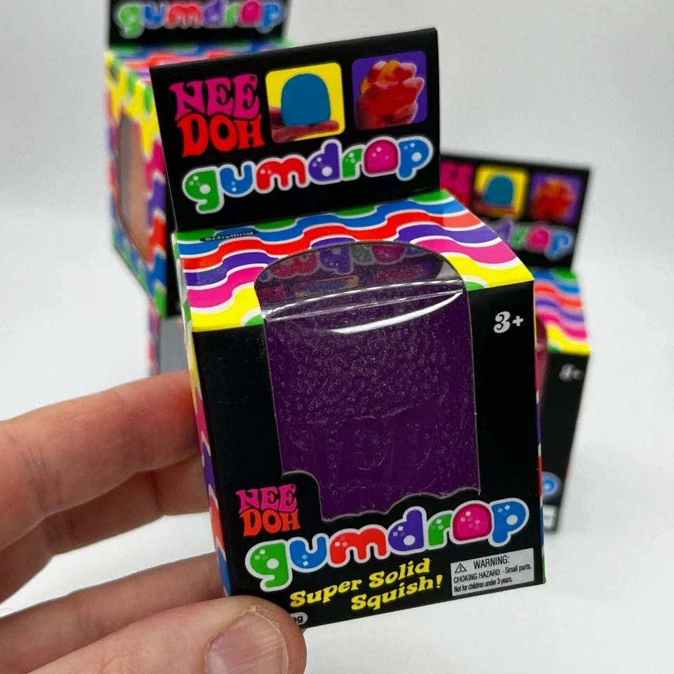 Nee Doh Gumdrop Super Solid Squish Needoh Gum Drop 4 Colors