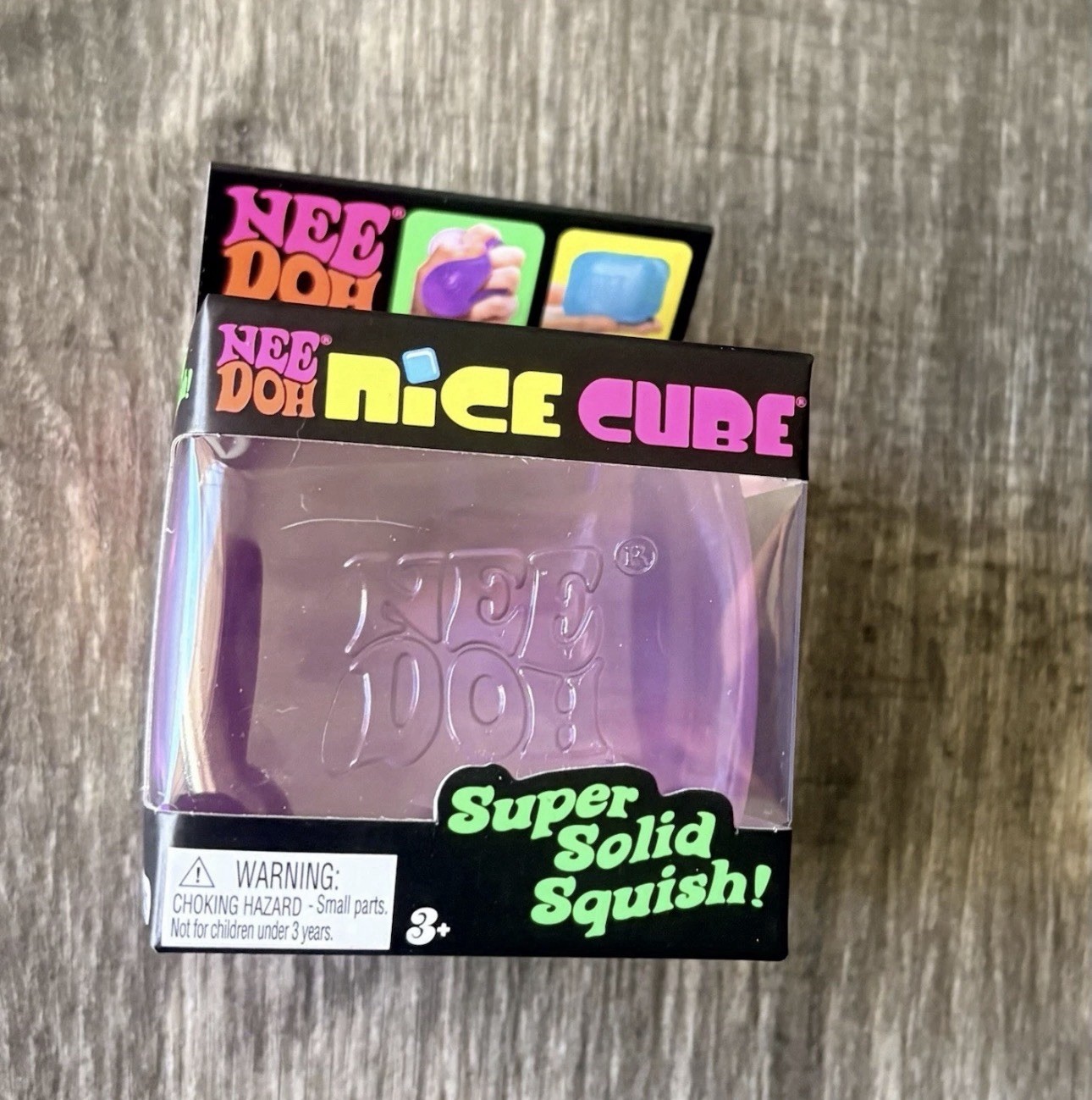 NeeDoh Nice Cube Super Solid Squish , Purple Pink Blue Lot of 3