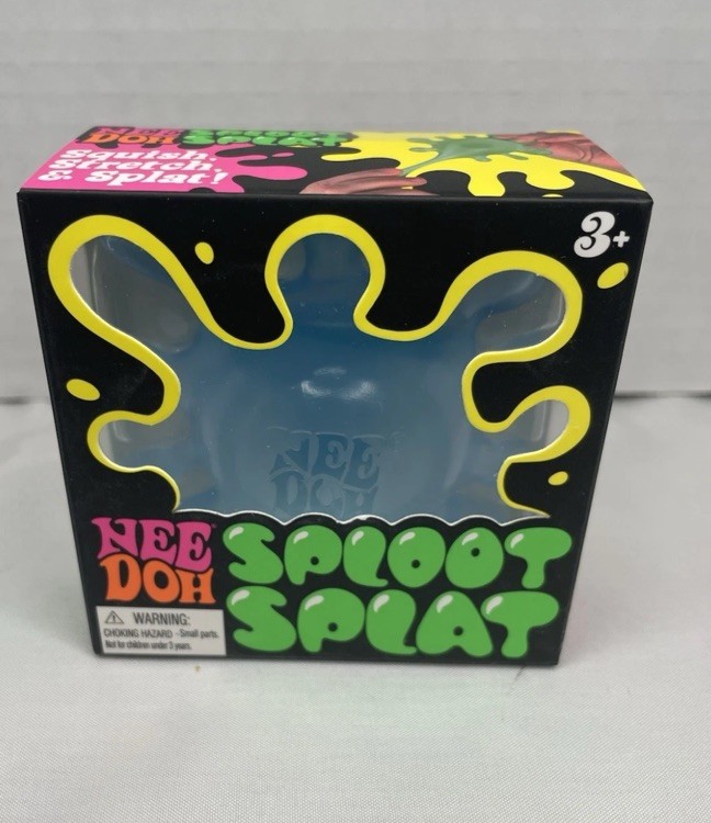 Schylling NeeDoh SPLOOT SPLAT Nee Doh SplootSplat Squishy Blue Factory Sealed