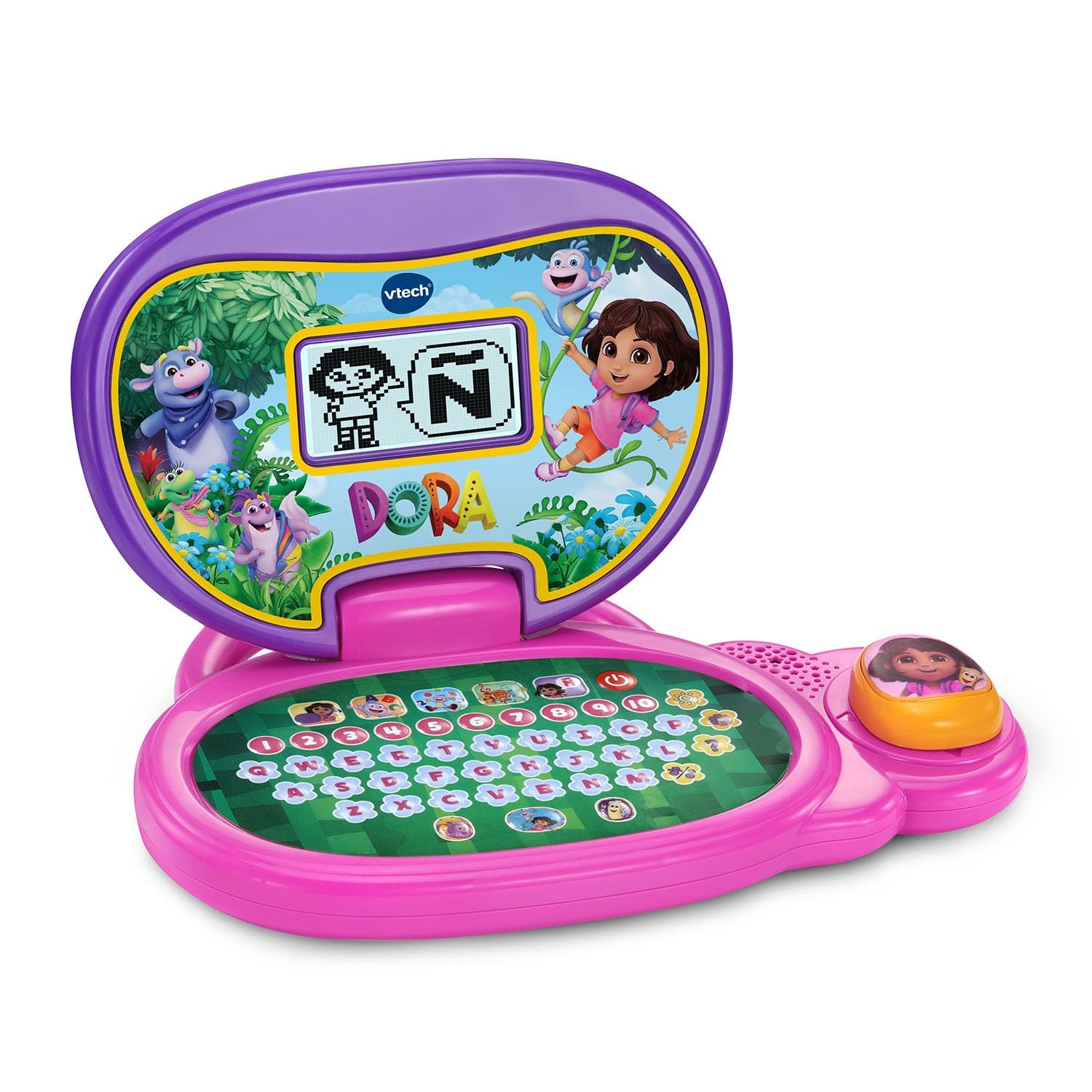 VTech Dora More to Explore Learning Laptop 11.8″ x 11.9″ x 2.2″, Multicolor