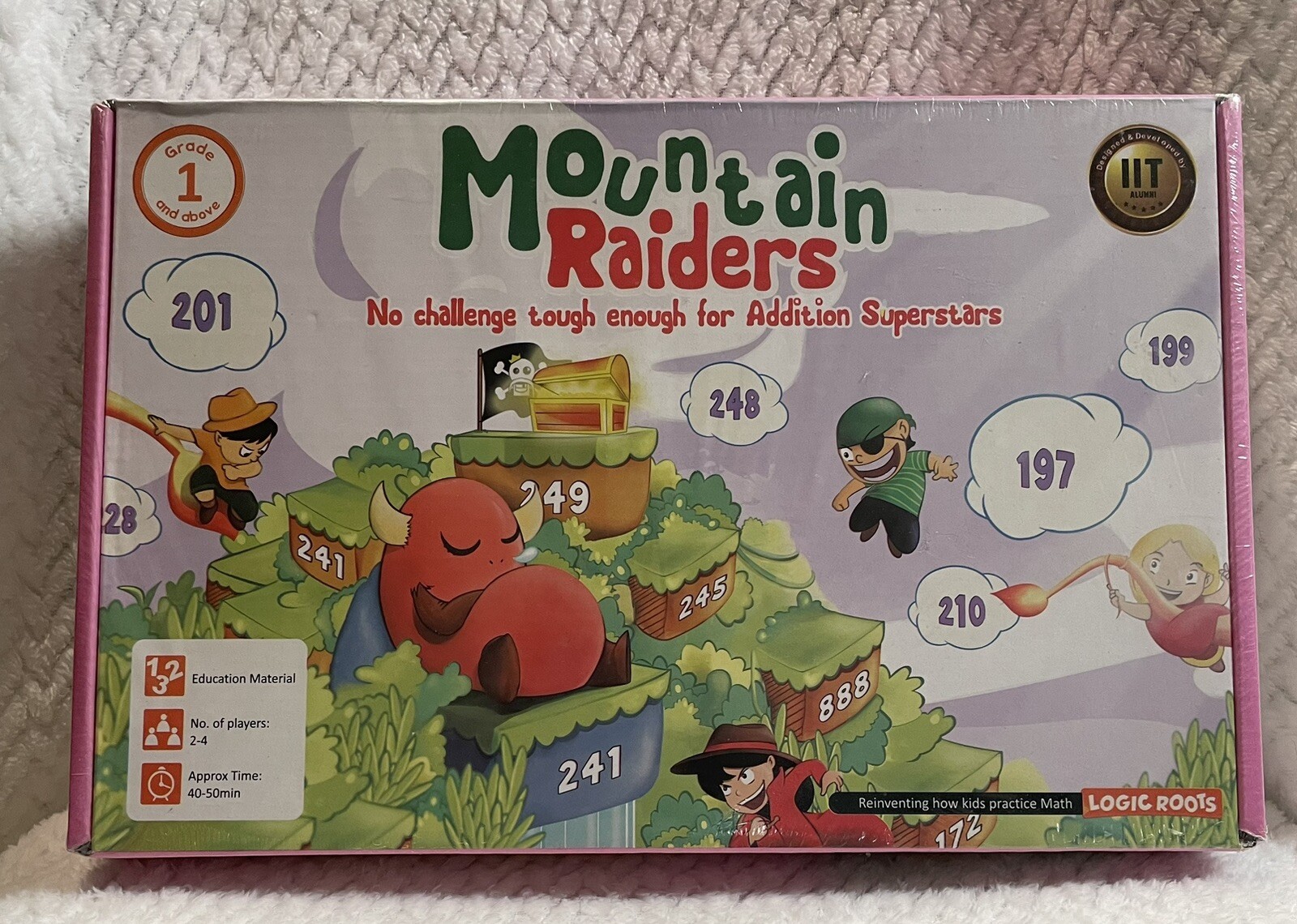 Logic Roots Mountain Raiders Addition Game – Fun Math Board Game for 7-9 Year…