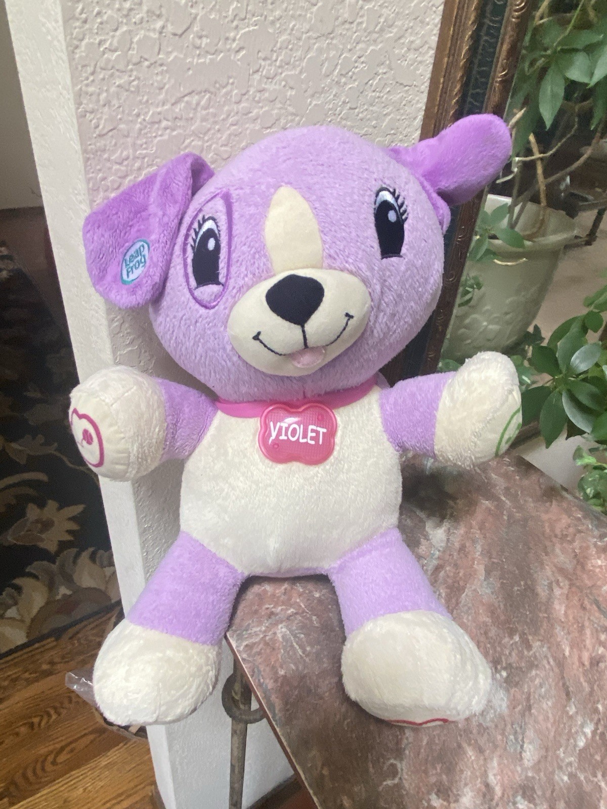 Leap Frog My Pal Violet Purple Plush Dog Talks Sings Music 14″ Interactive Toy